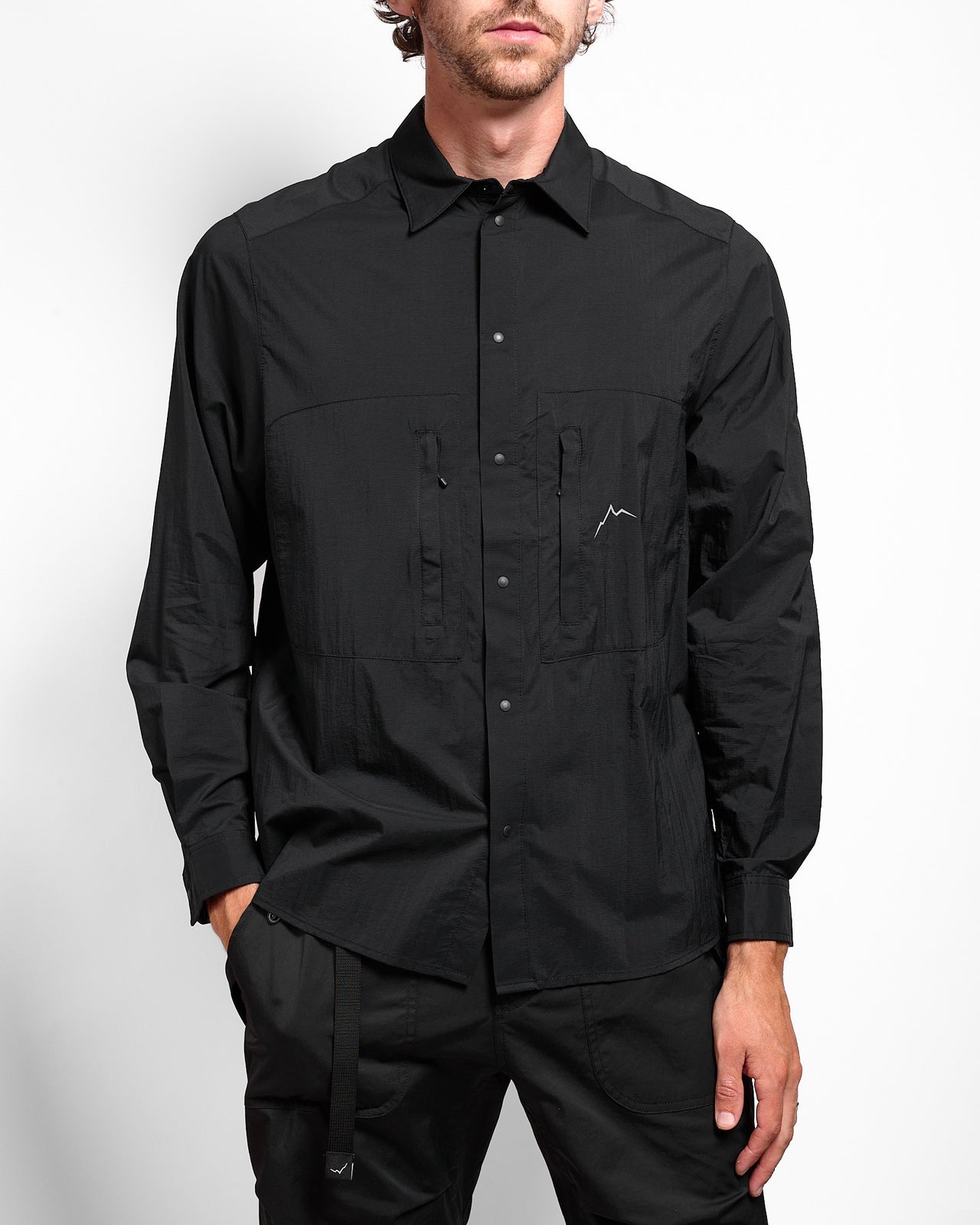 Feather Shirt in Black