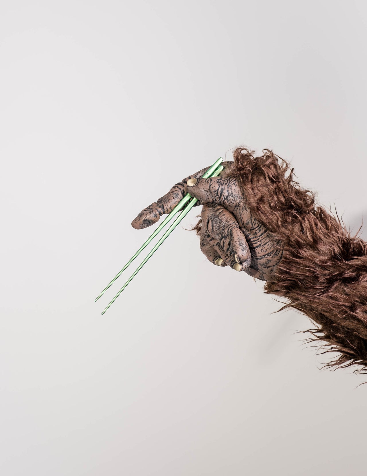 Titanium Chopsticks in Anodized Green