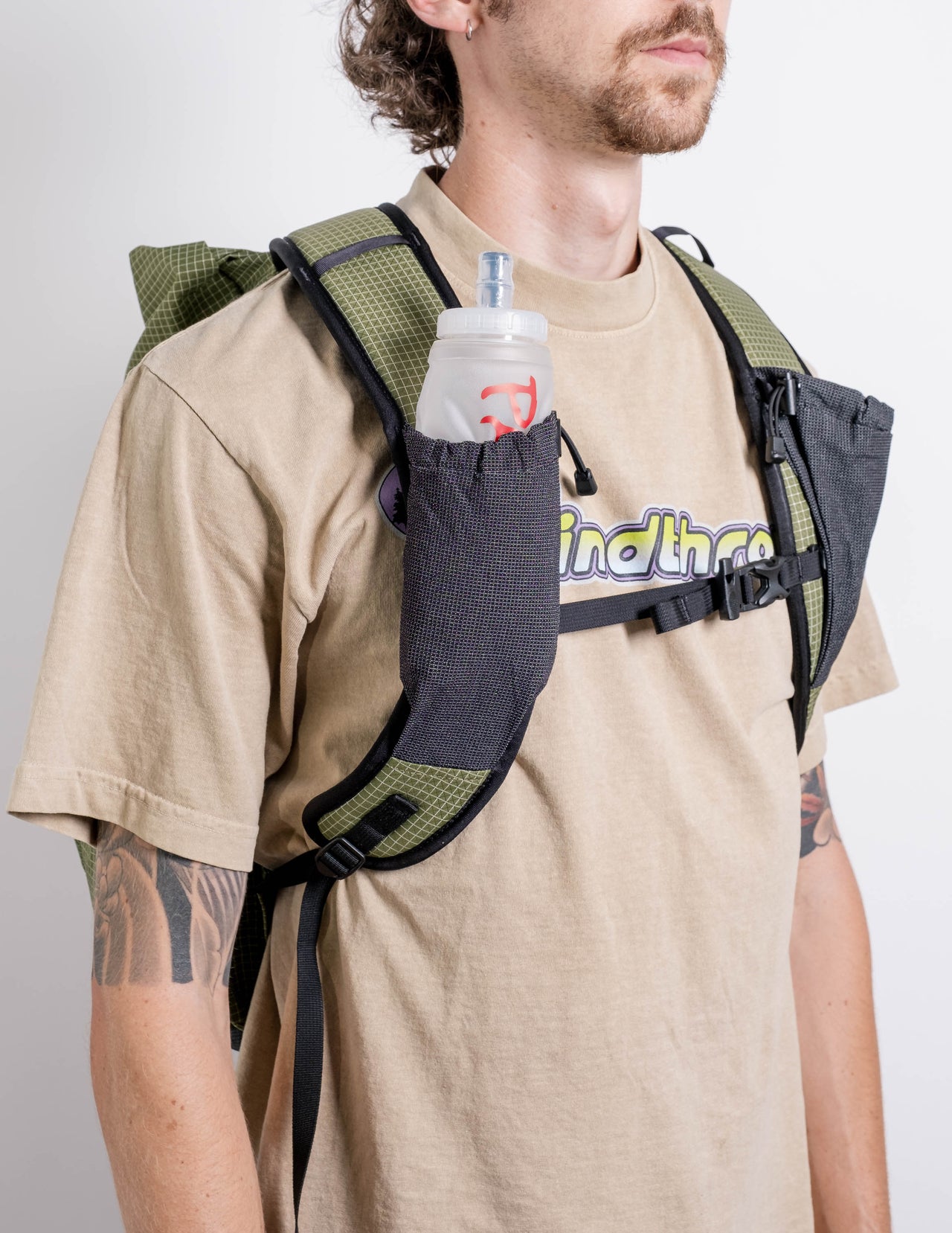 Desert Pack w/Pad + Sleeve in Pine Gridstop/Black Mesh