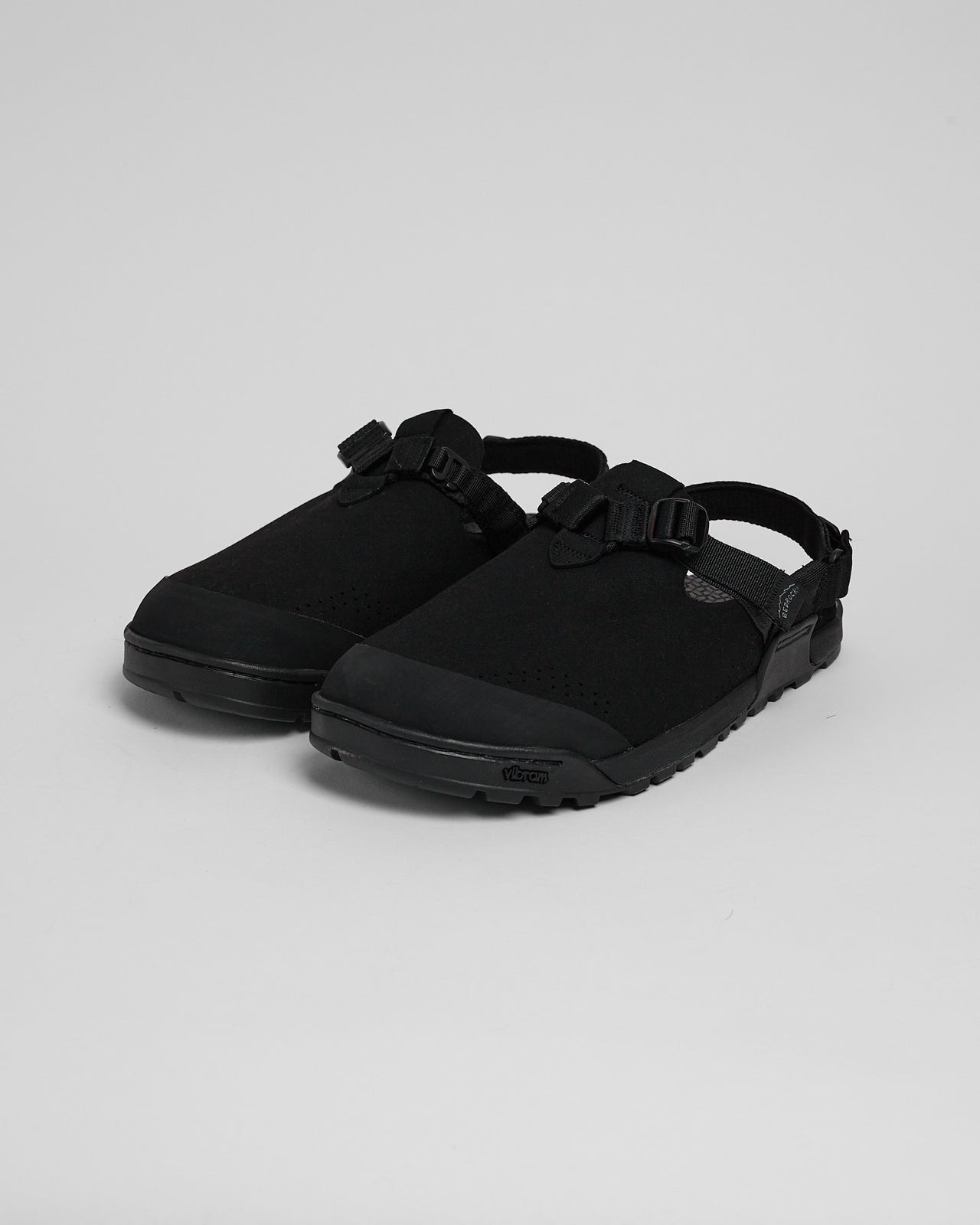 Mountain Clog in Obsidian Black Synthetic Suede
