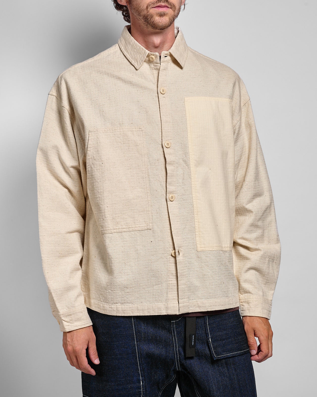 MS-109 Research Shirt in Earth White Strata