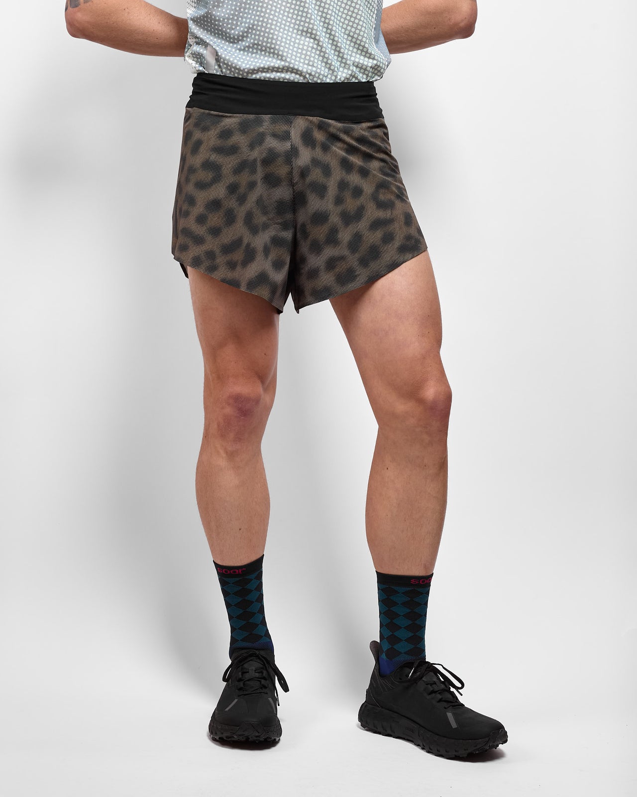 Protolab Silk Shorts in Dark Leopard