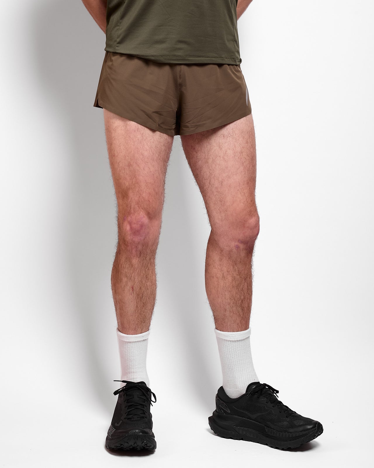Split Shorts in Khaki
