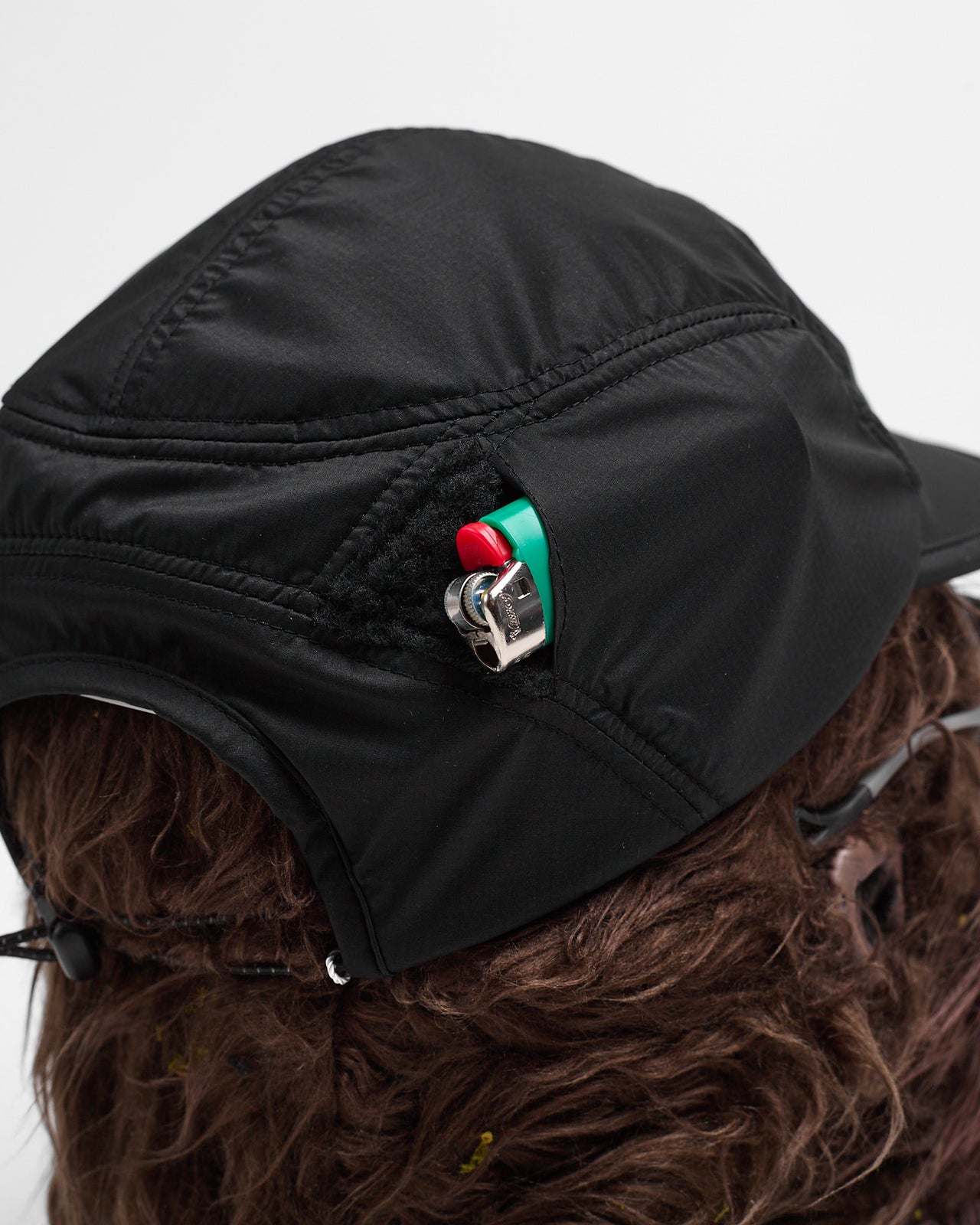 Alpha Hybrid Cap in Black