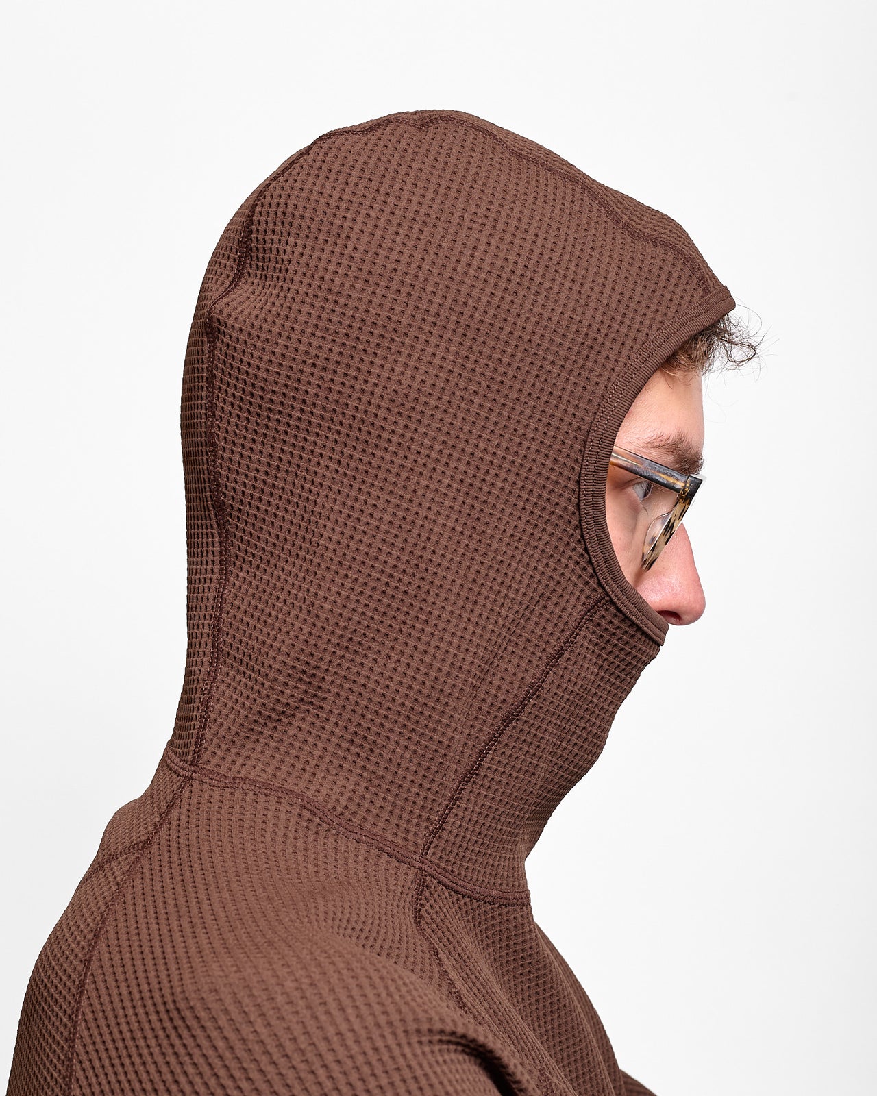 WF Light L/S Hoodie in Chicory Brown