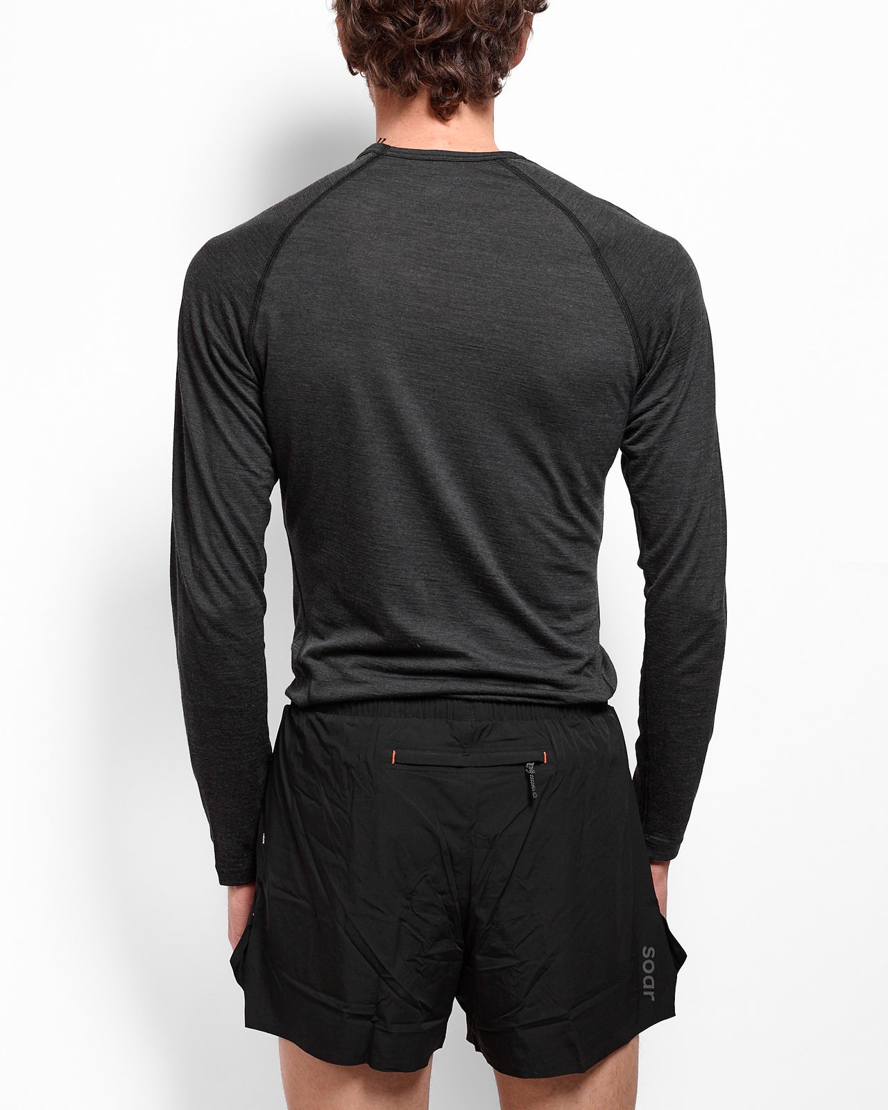 L/S Merino & Silk Base in Dark Grey