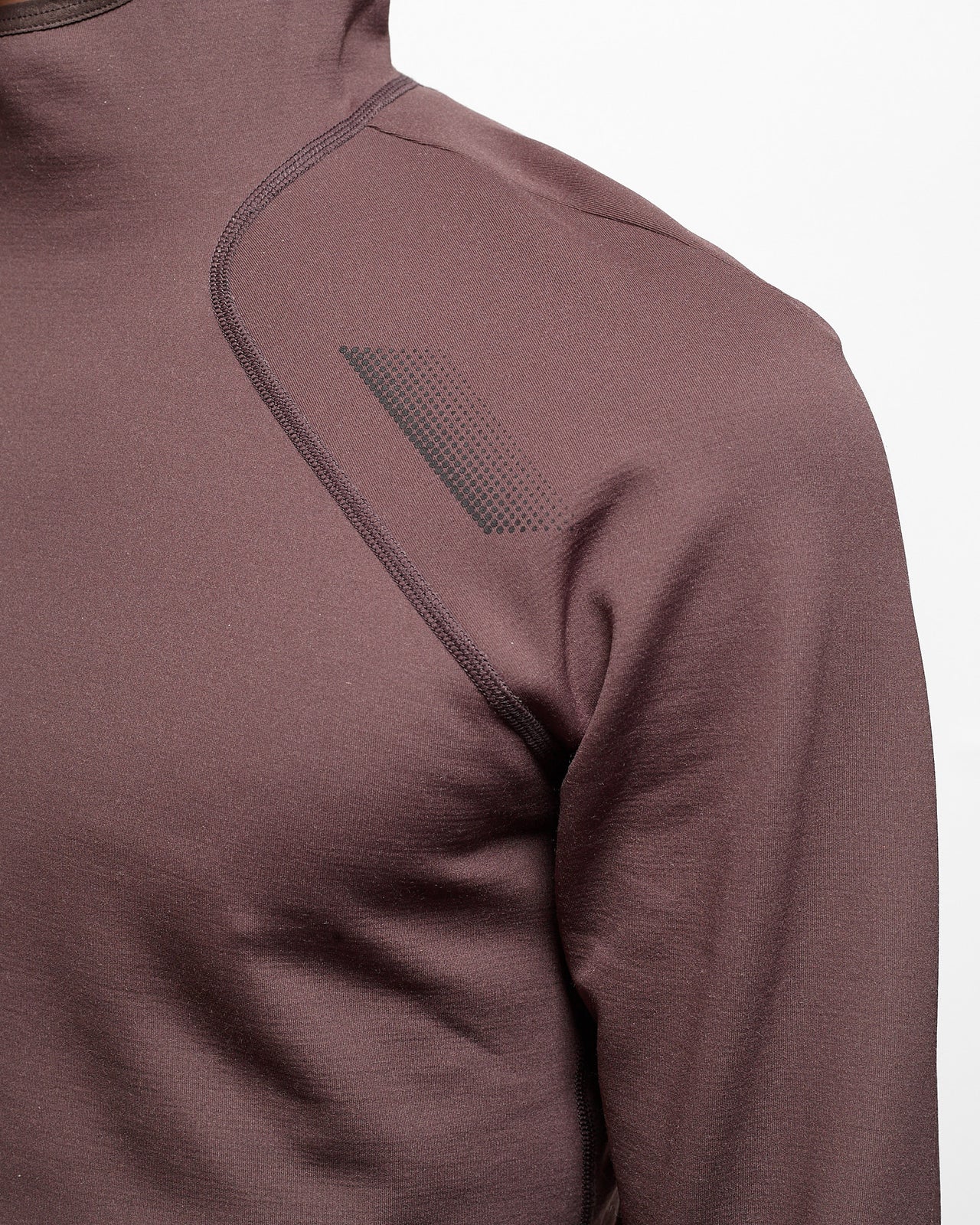 Hooded WoolTech Top in Dark Grey