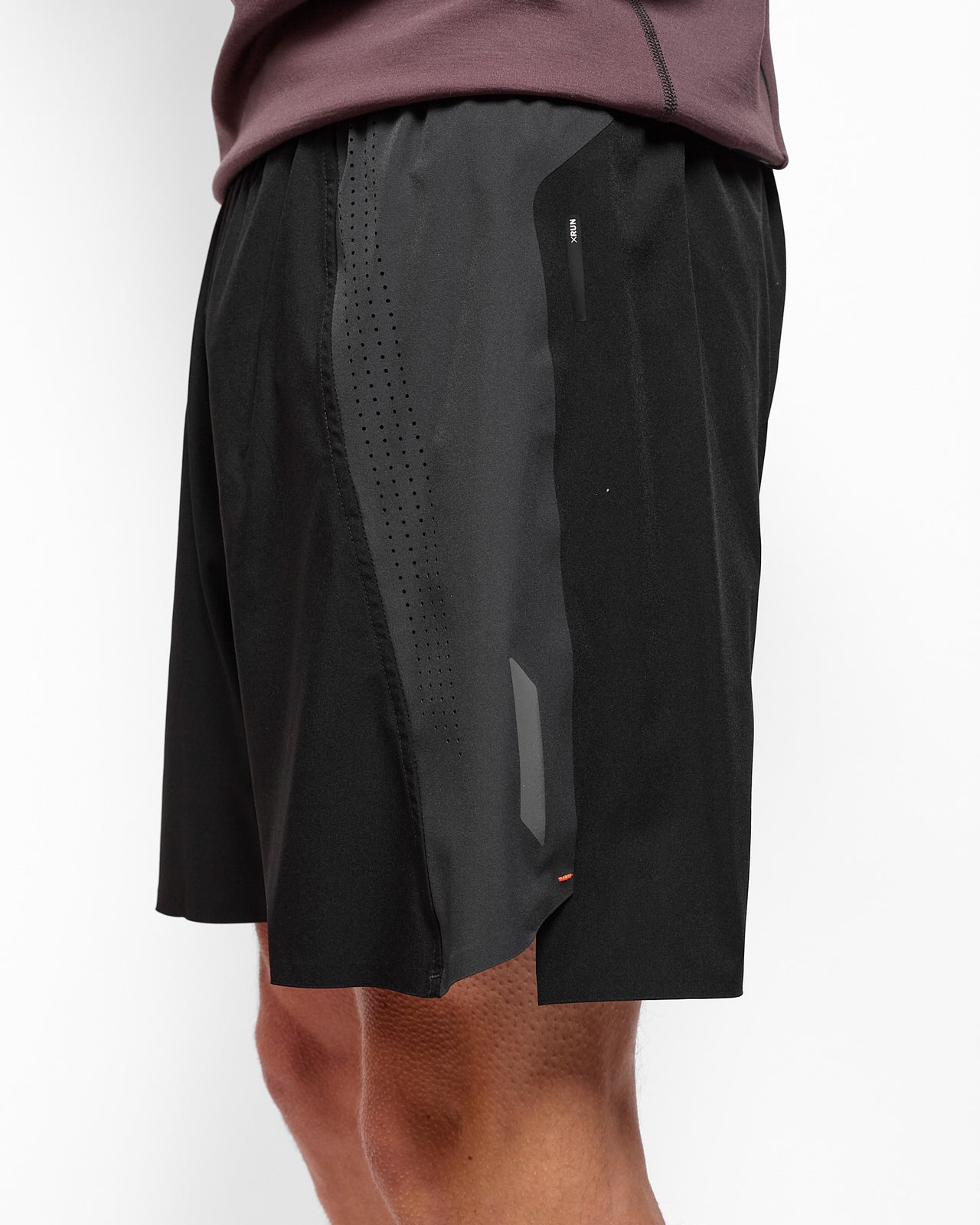 Long Run Shorts in Black/Grey