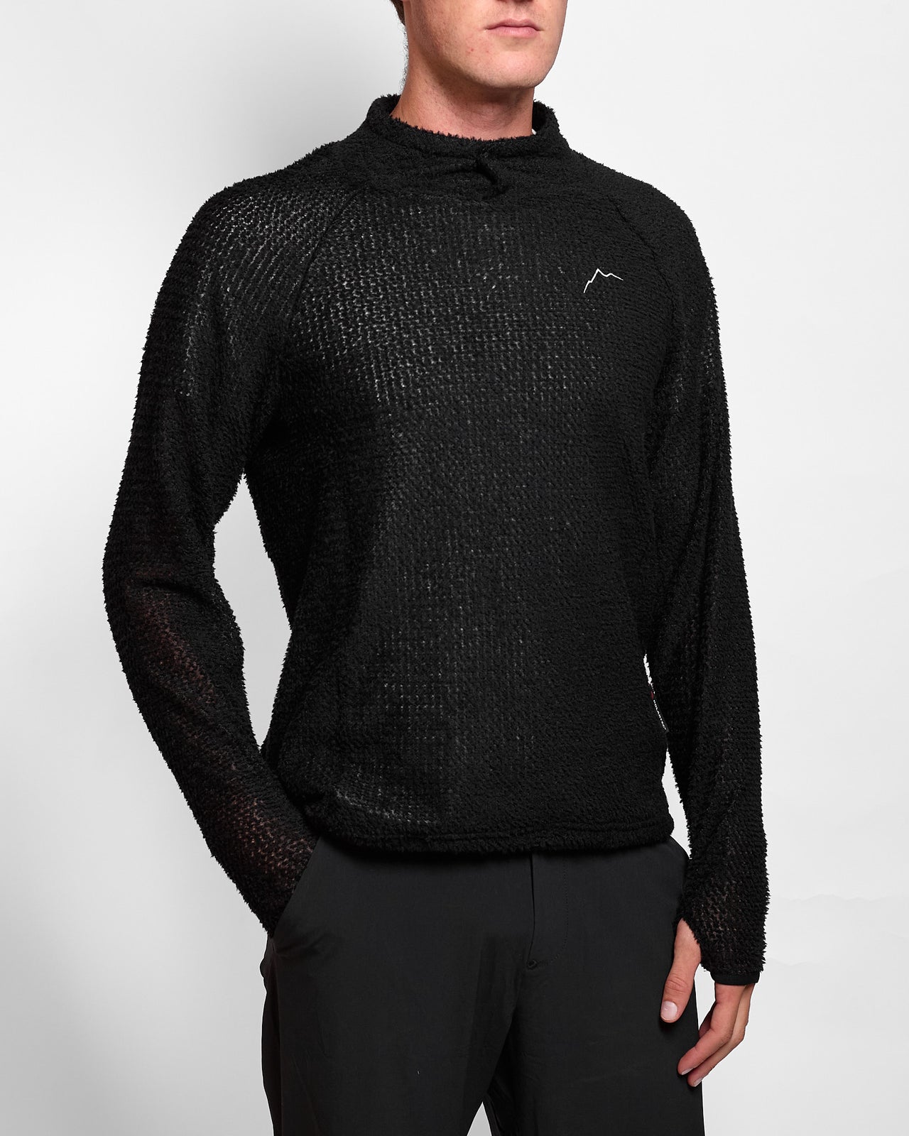 Snap Alpha Pullover in Black