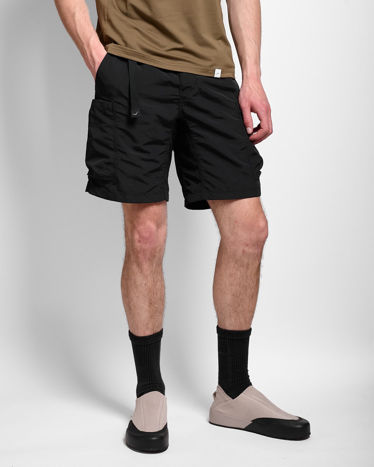 Multi Pocket Shorts in Black