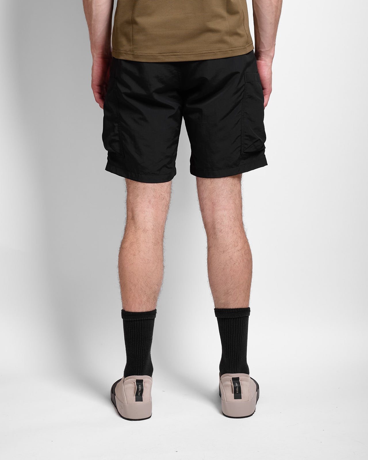 Multi Pocket Shorts in Black