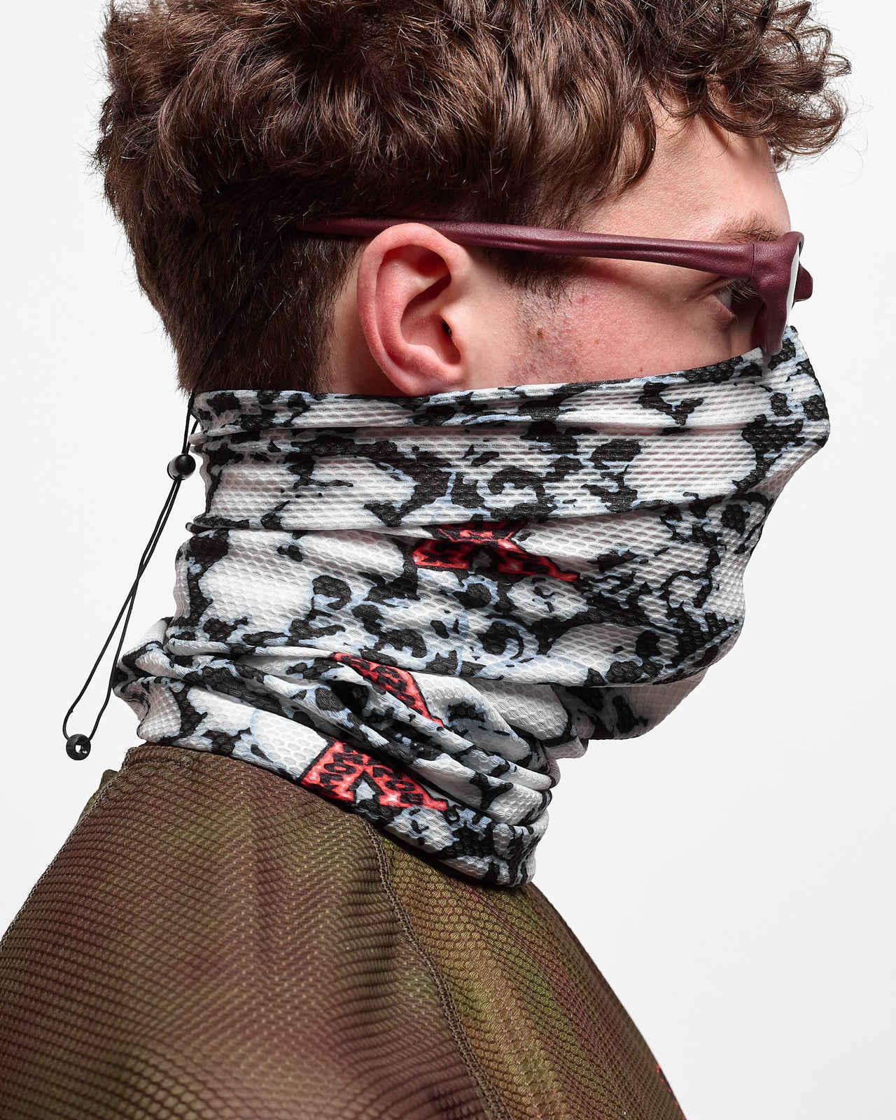Mesh Head Gaiter in Boneyard White