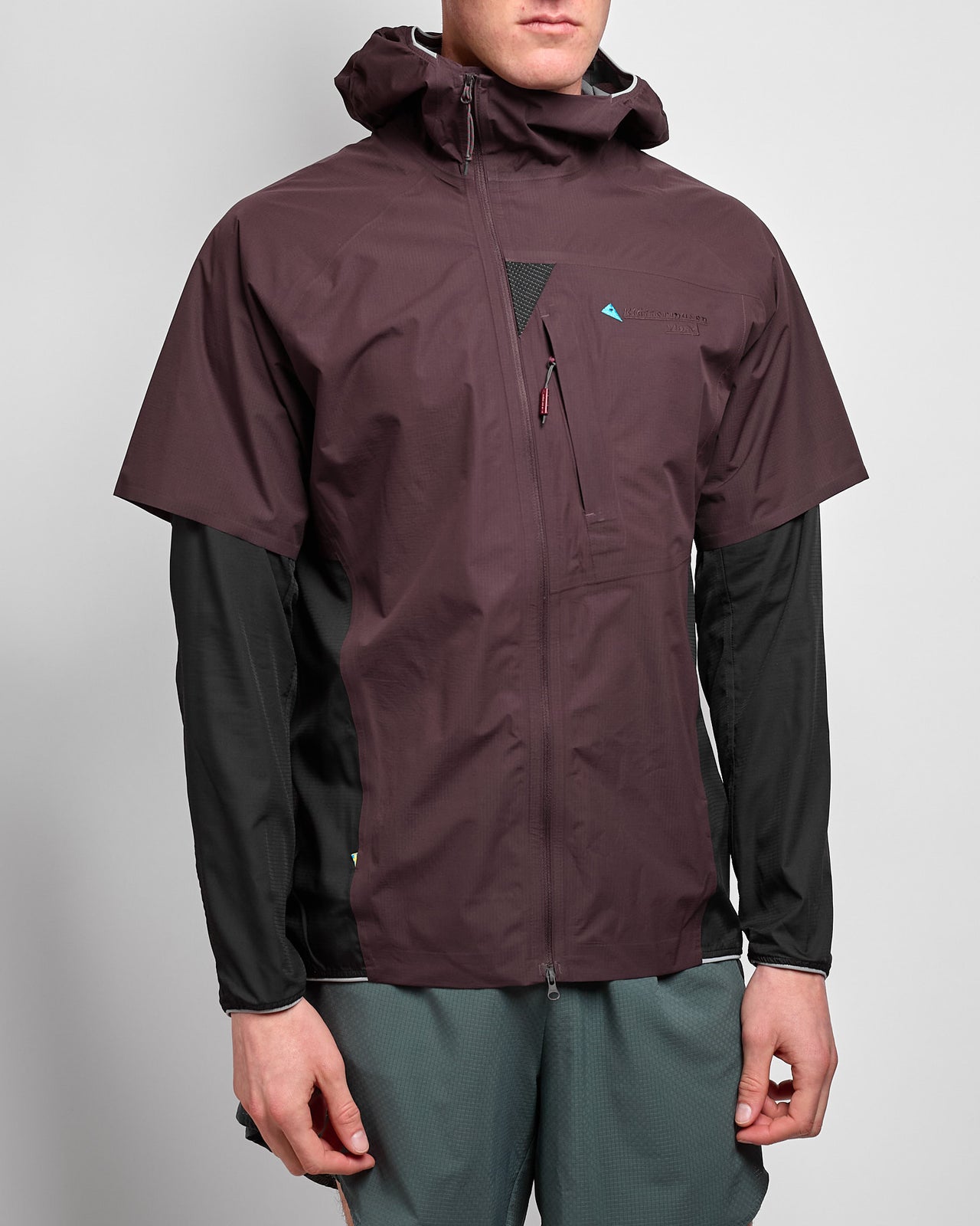 M's Vidre Hood Jacket in Brown Umber-Black
