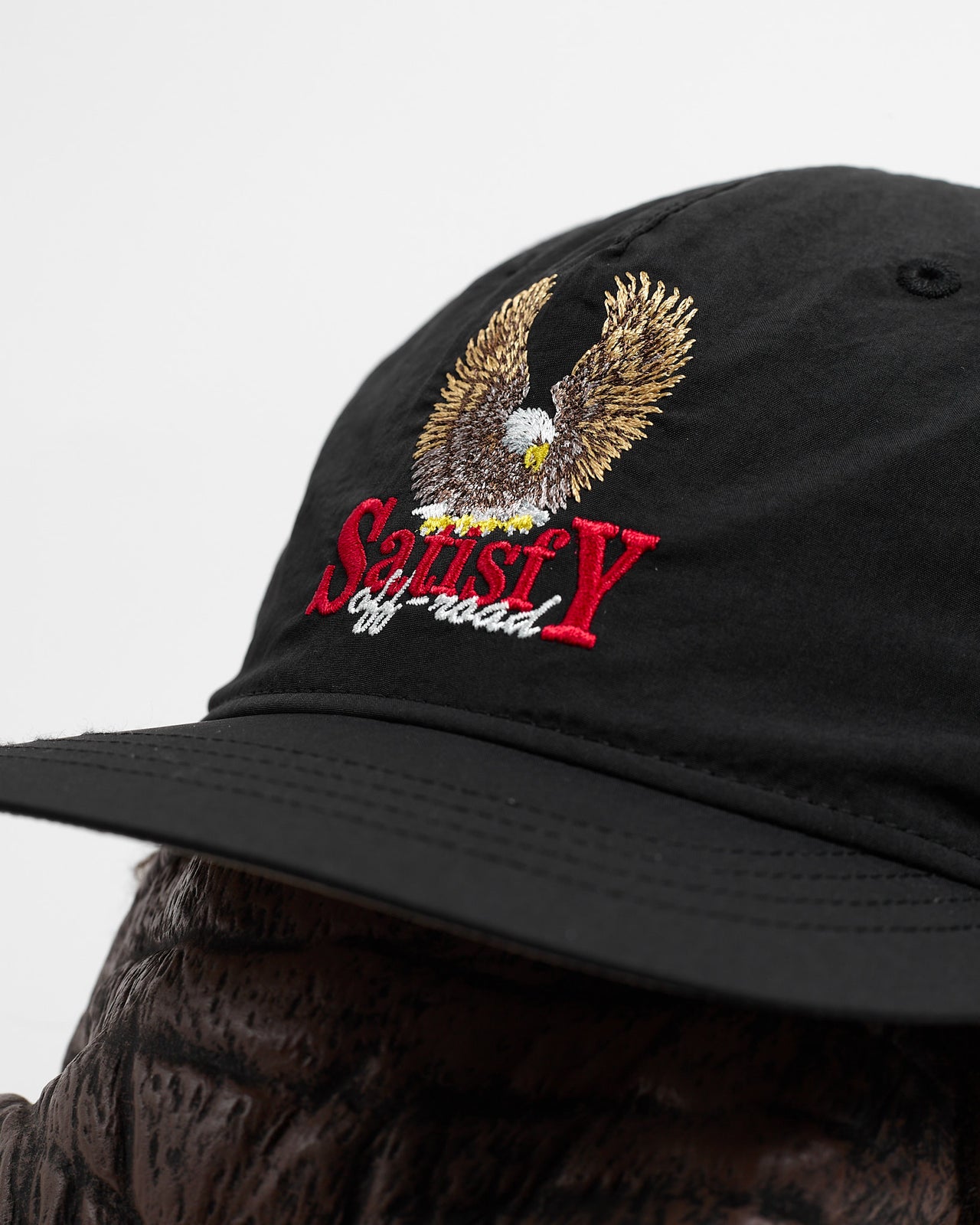 FliteSilk 5 Panel Pinch Cap in Black