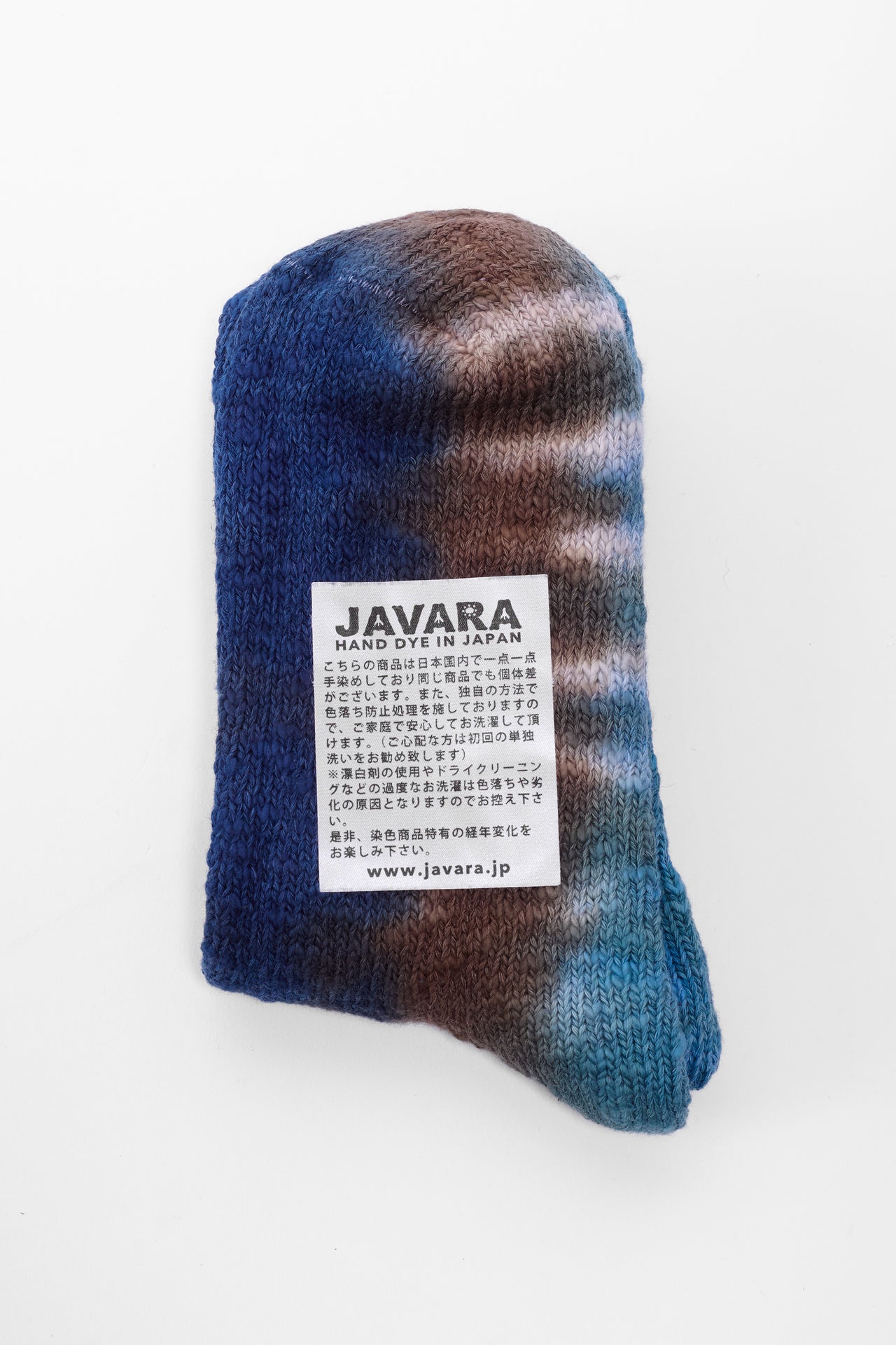 Tie-Dye Hemp Crew Sock in Seaside