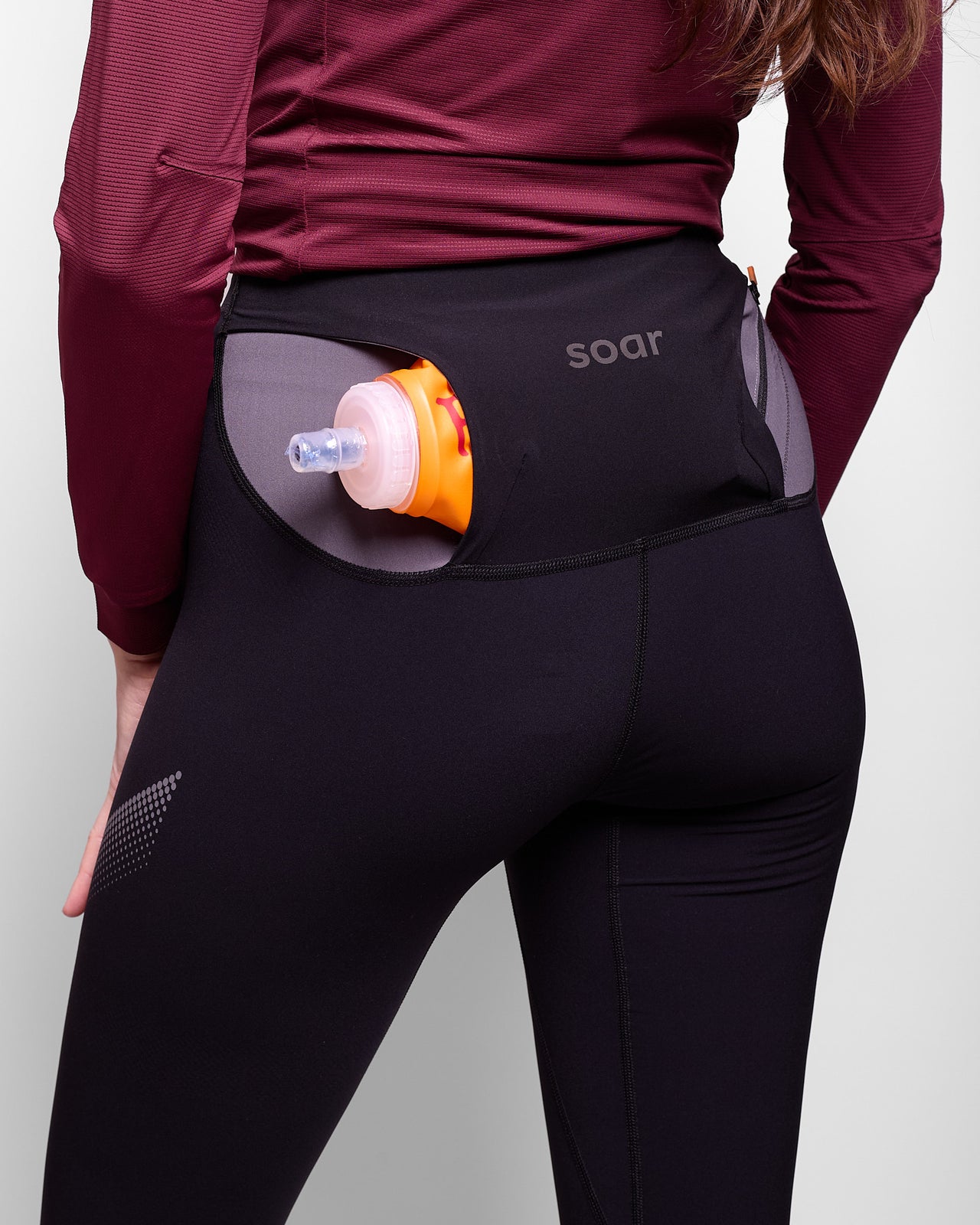 W's Cargo Tights Black/Nine Iron Grey