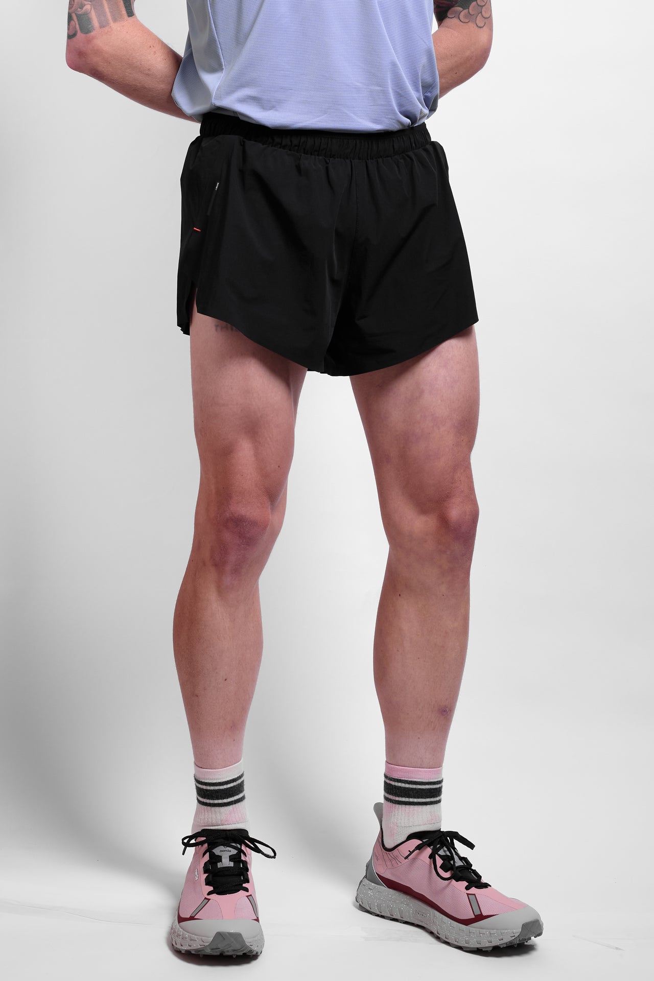 Split Shorts in Black