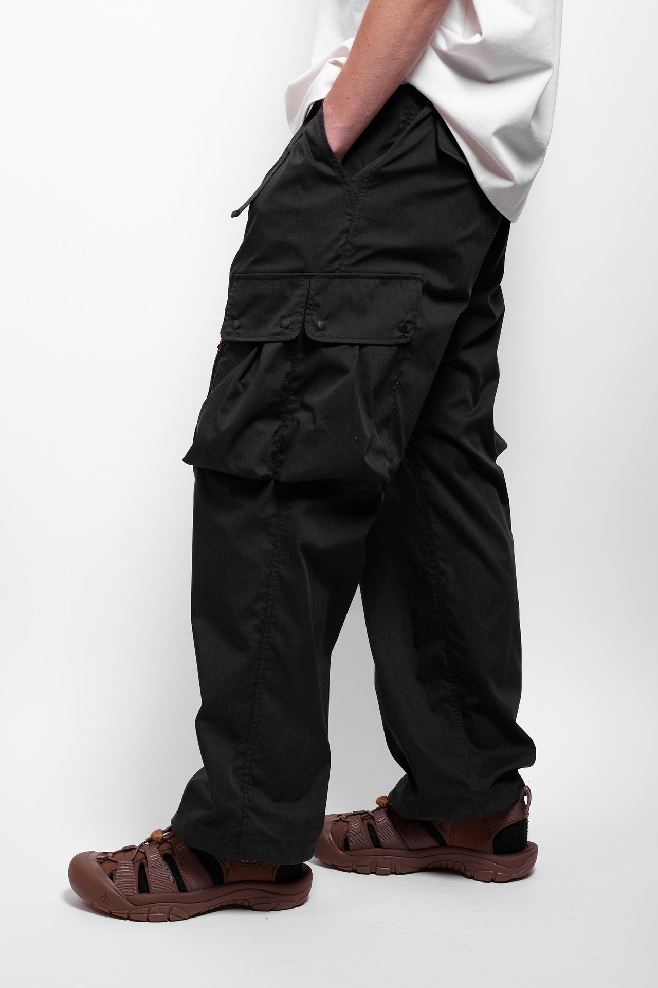 Hinoc Ripstop Field Cargo Pants in Black