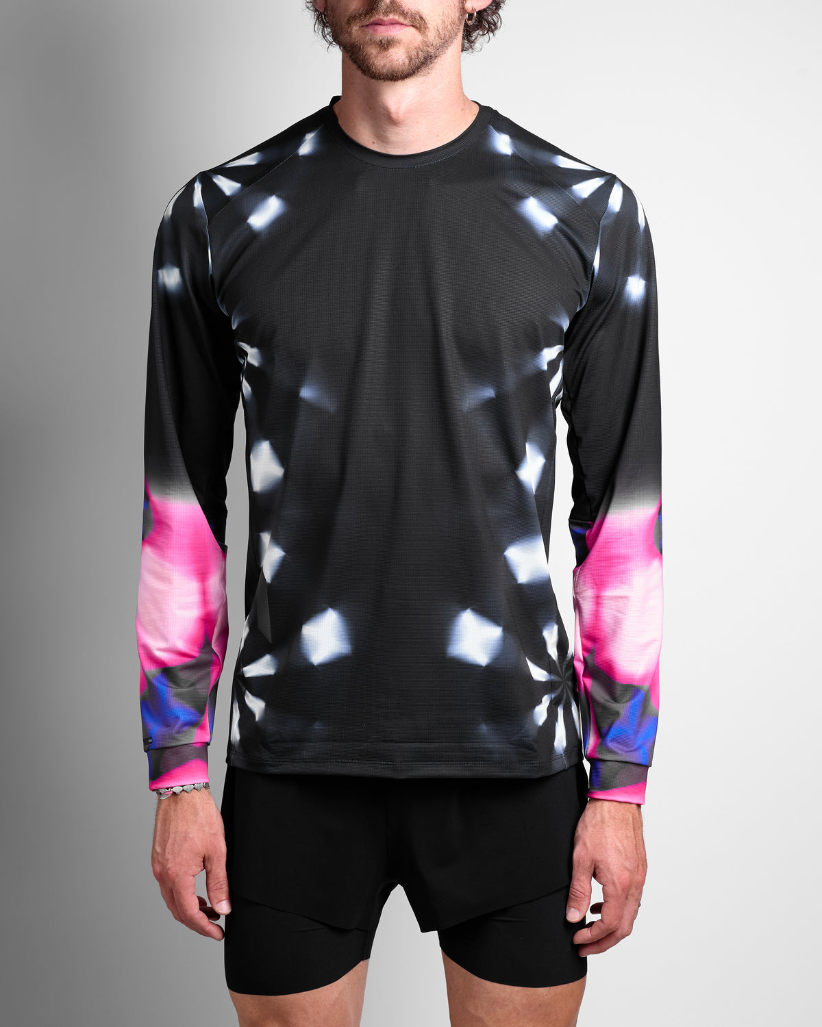 LS Printed Tech T in Black/Magenta