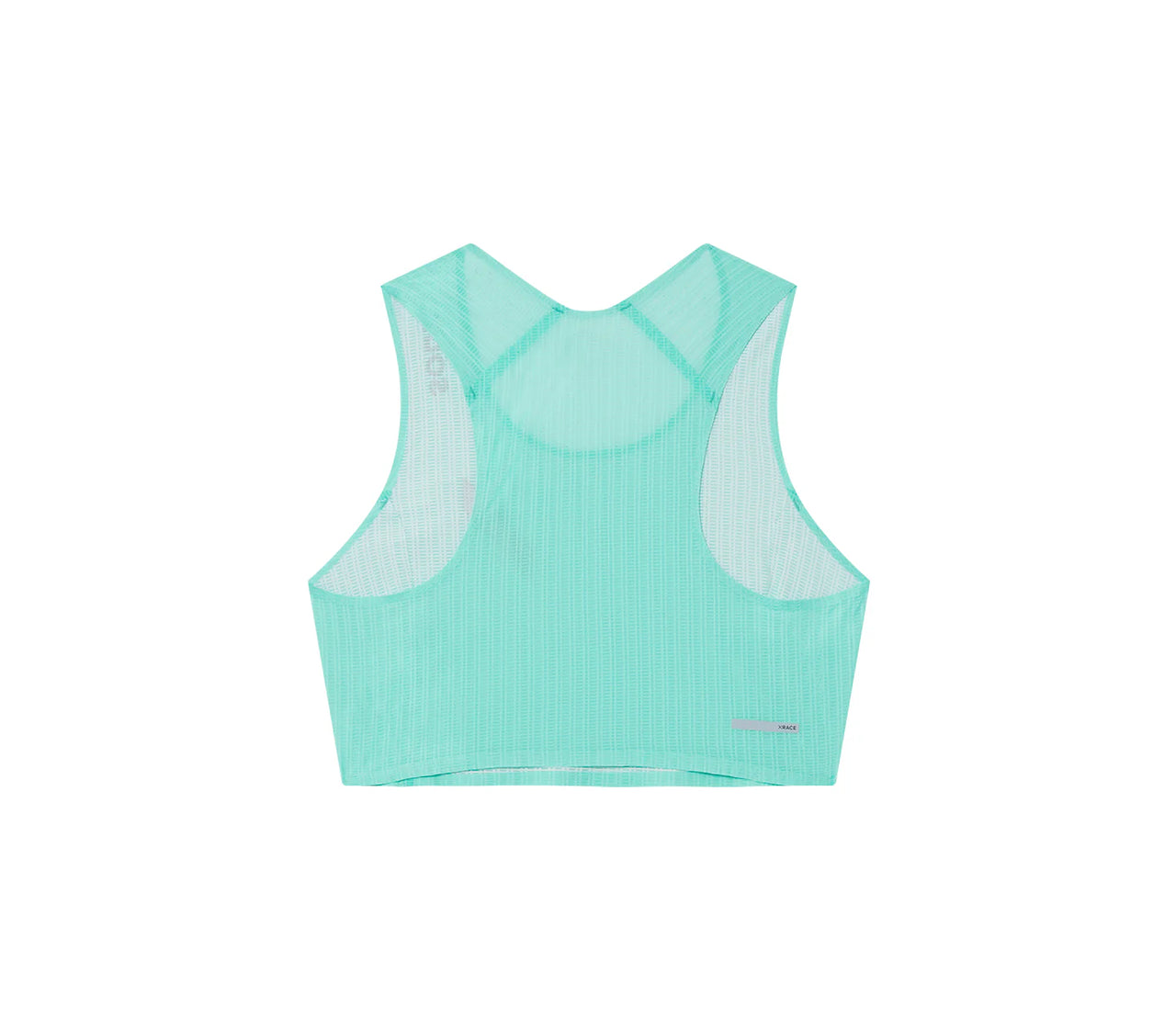 Crop Race Vest in Fluro Green
