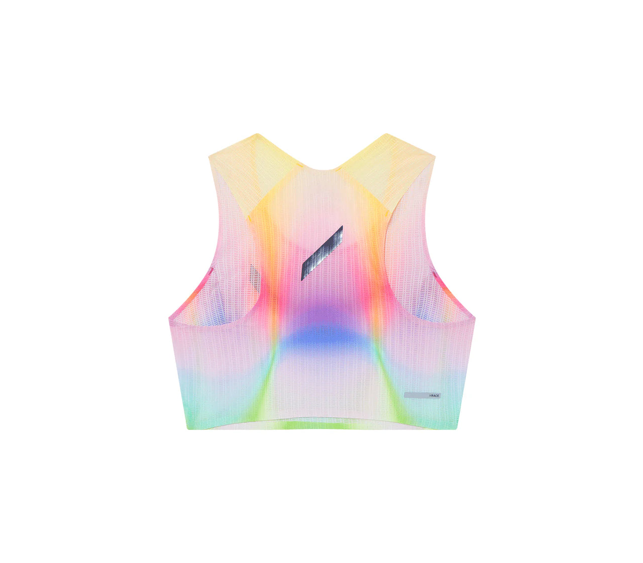 Crop Race Vest in Summer Rainbow