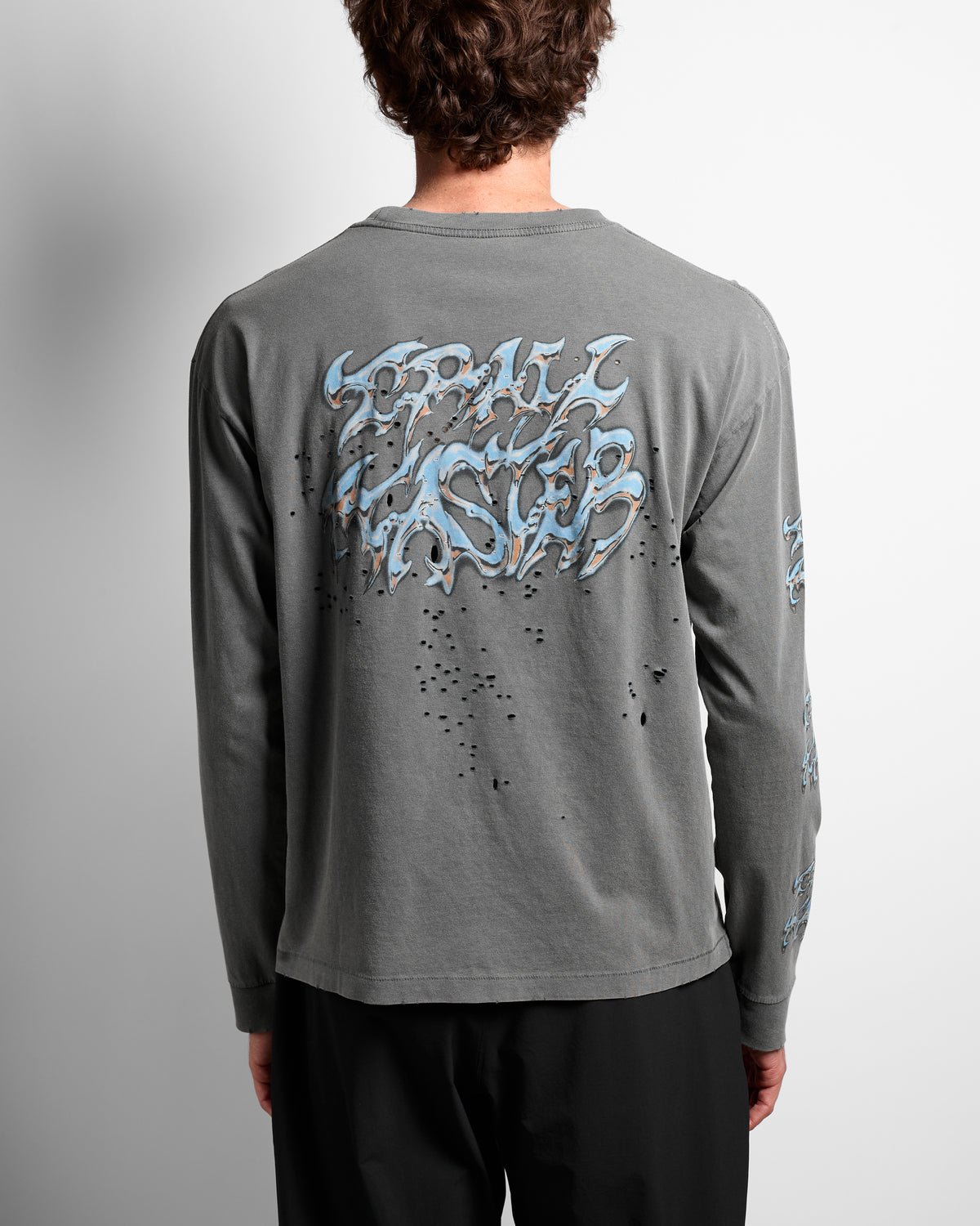 MothTech™ Long Tee in Faded Black Scorpion