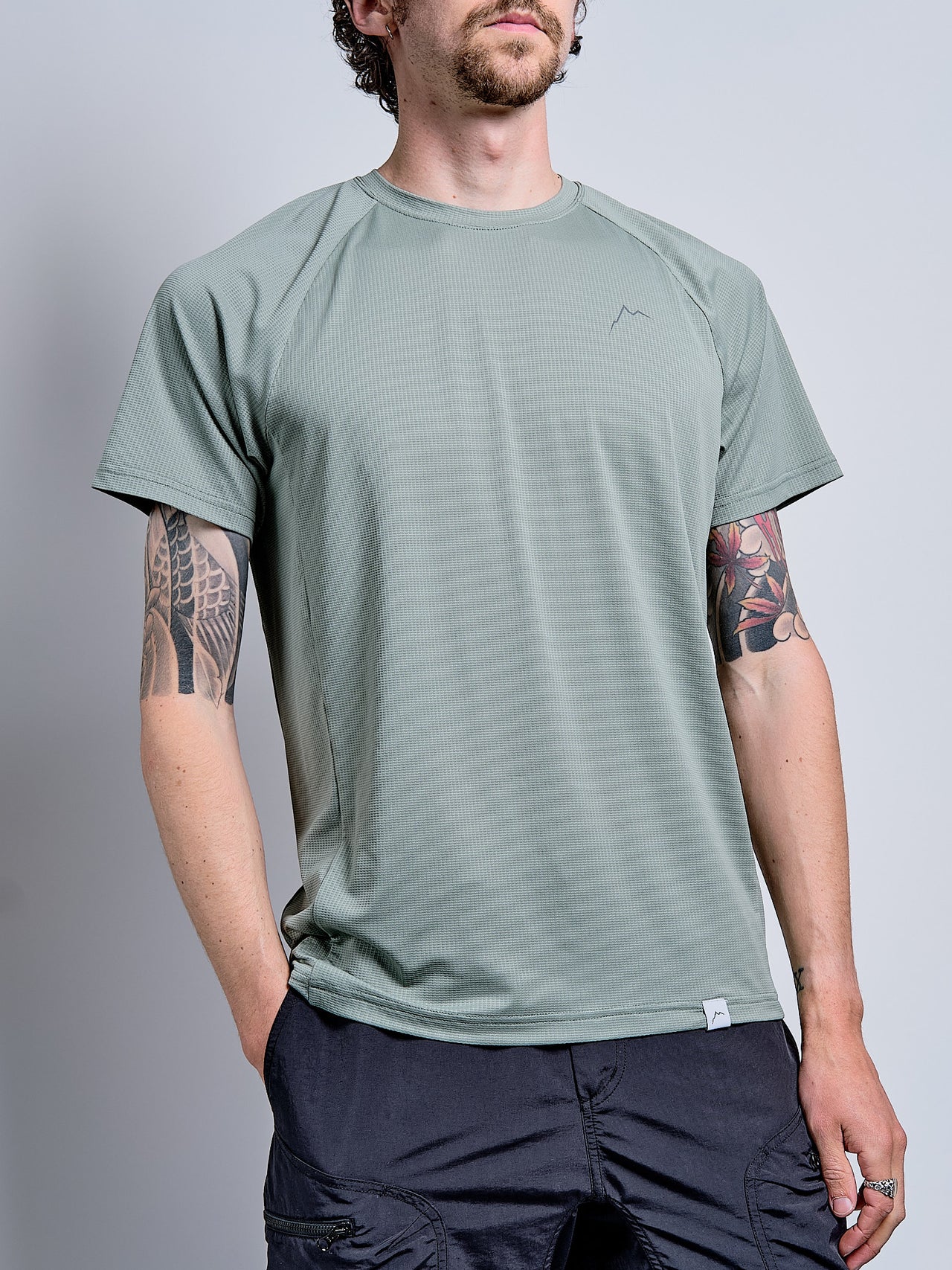 Logo Air Short Sleeve in Stone