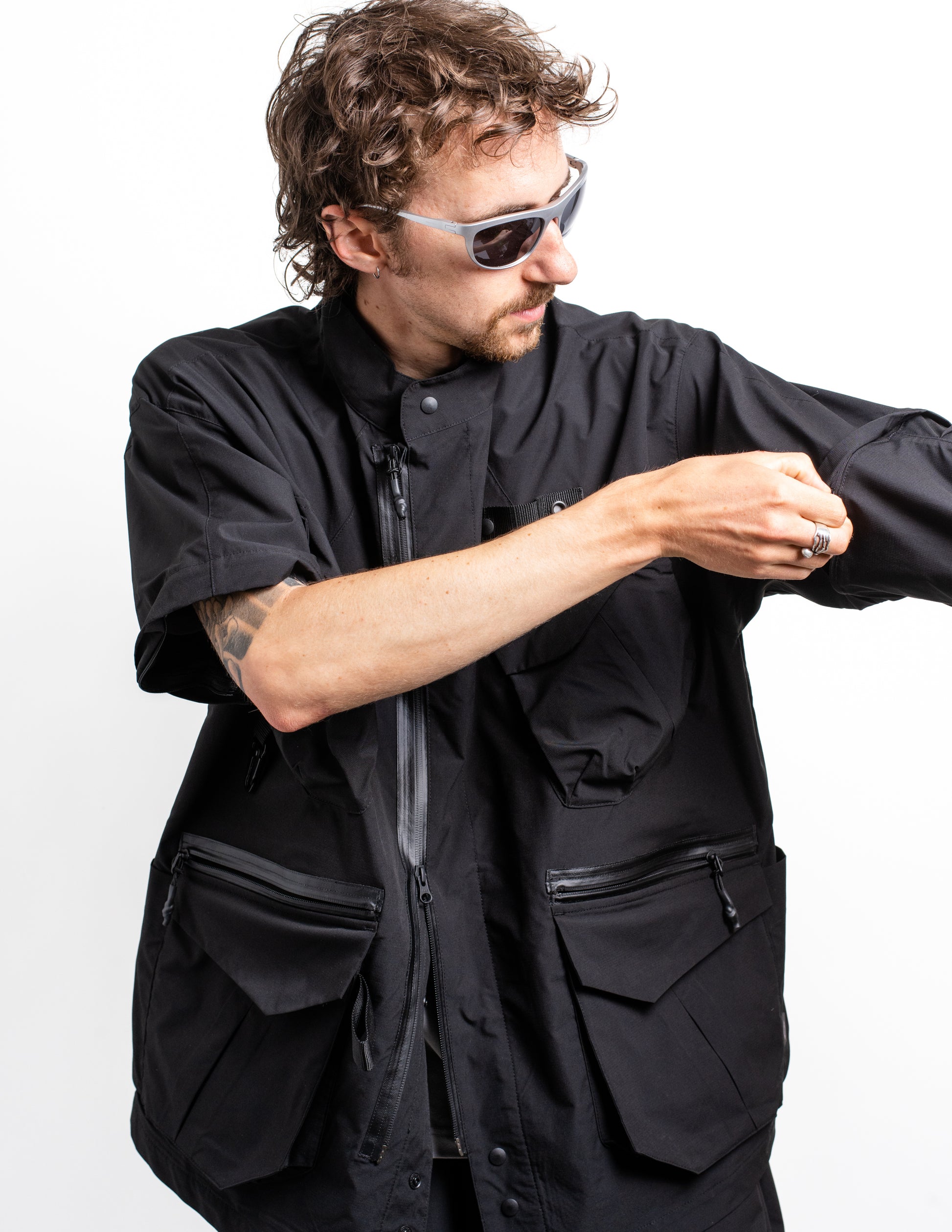 gorpcore oversized nylon jacket from Japan