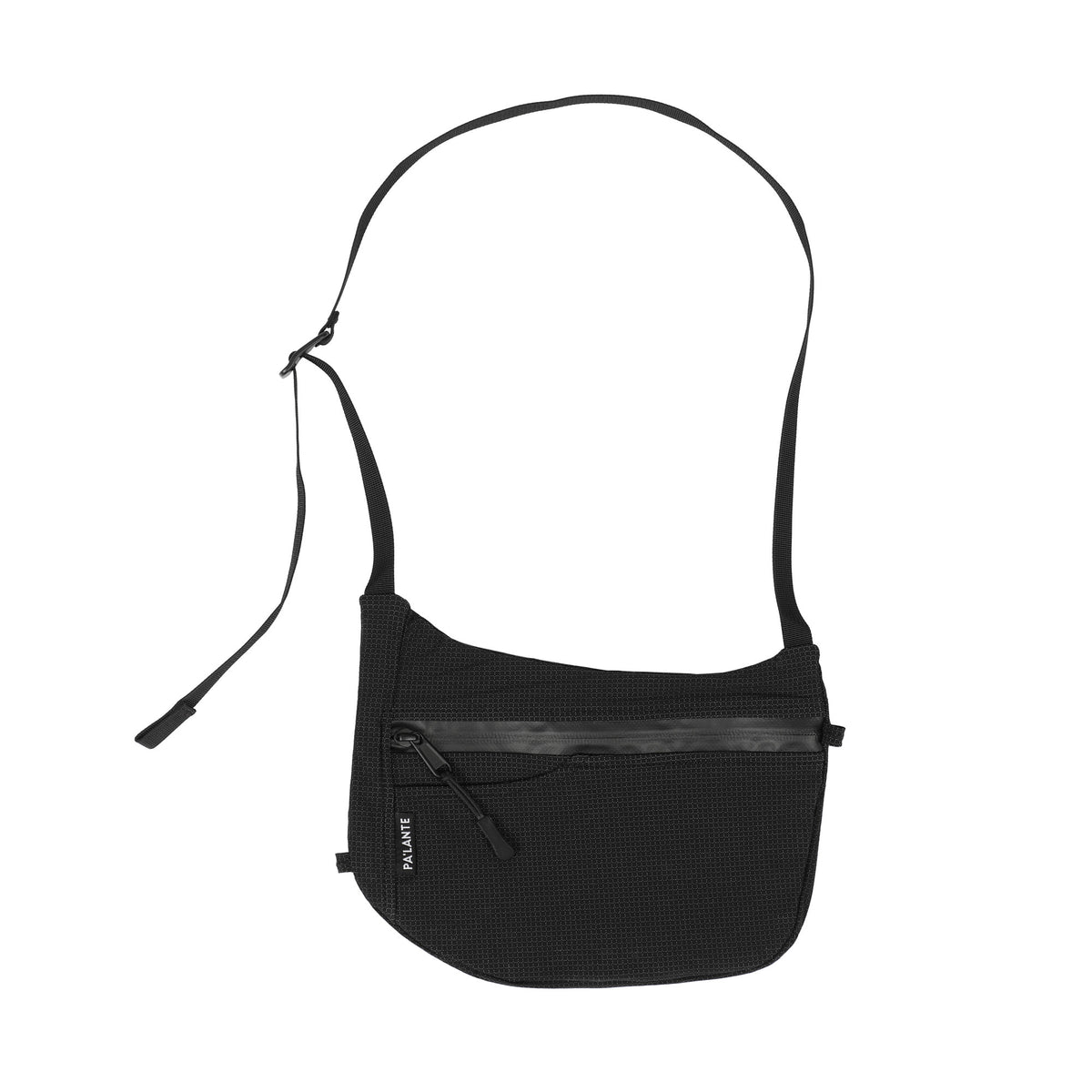 Sidebag in Black Grid Mesh