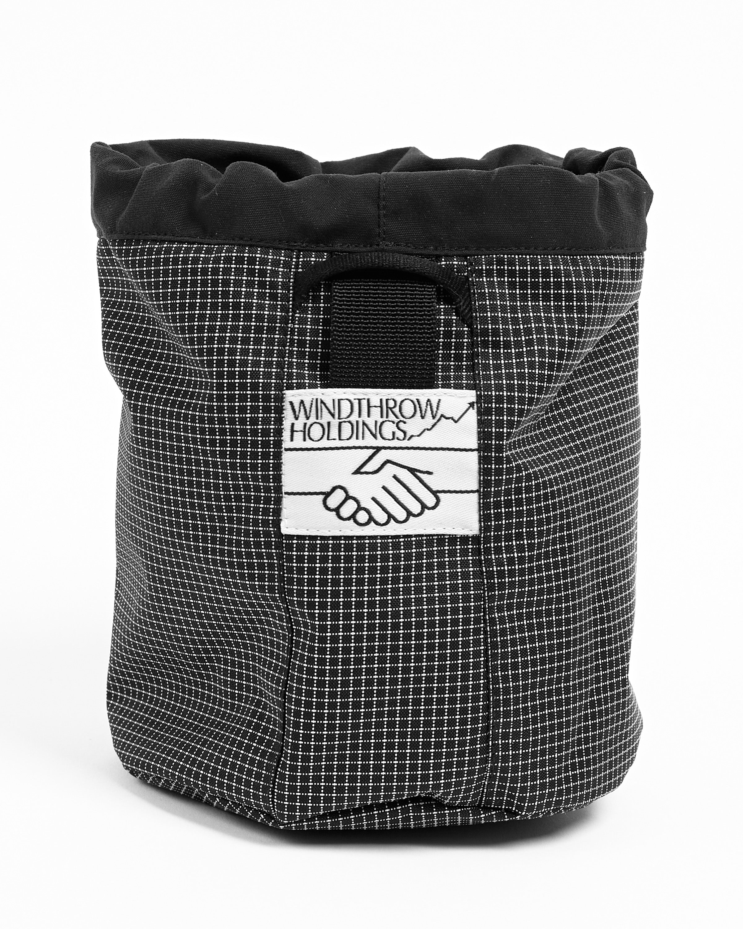 Karl Tolgu Chalk Bag in WT Black Grid ~ Windthrow