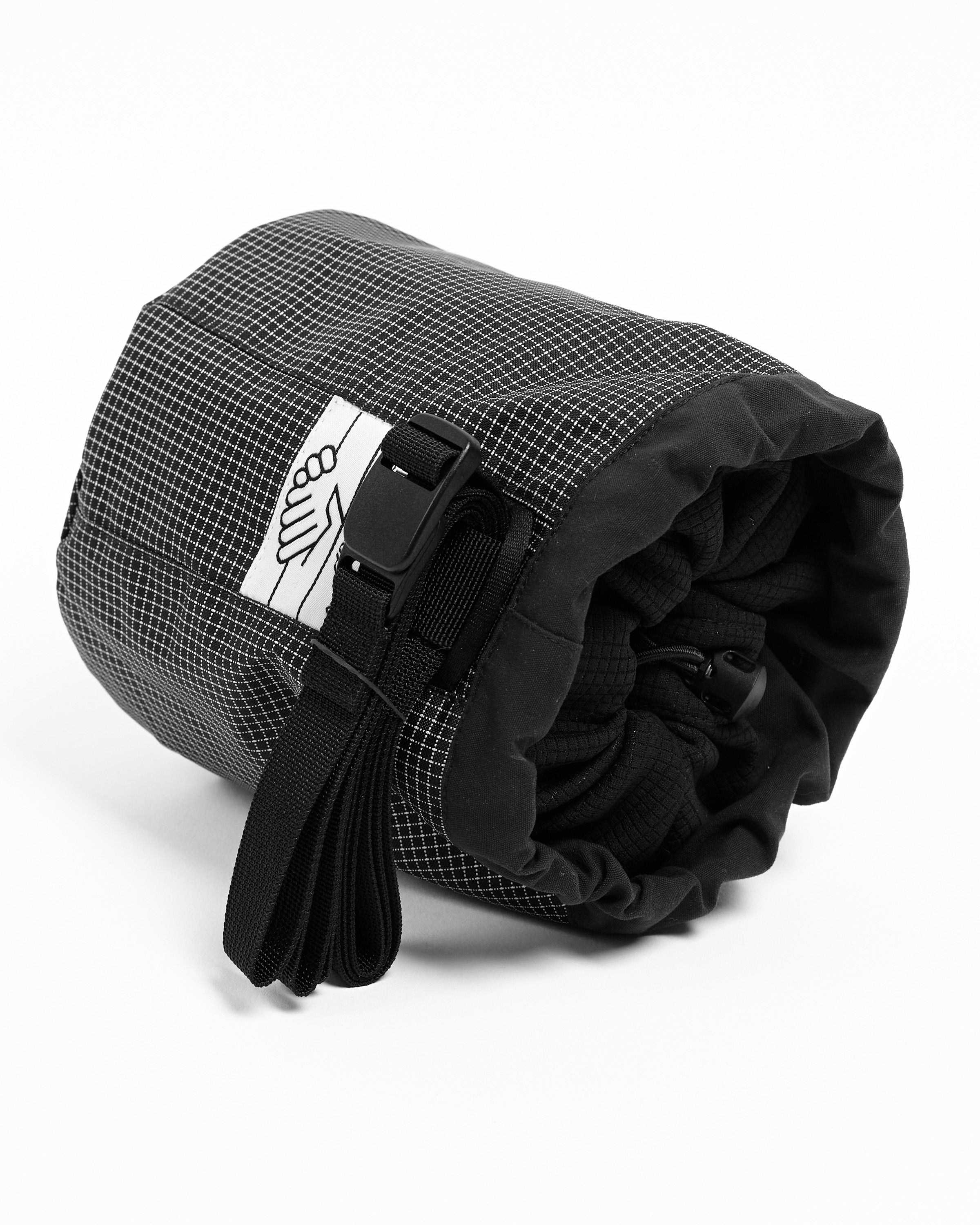 Karl Tolgu Chalk Bag in WT Black Grid ~ Windthrow