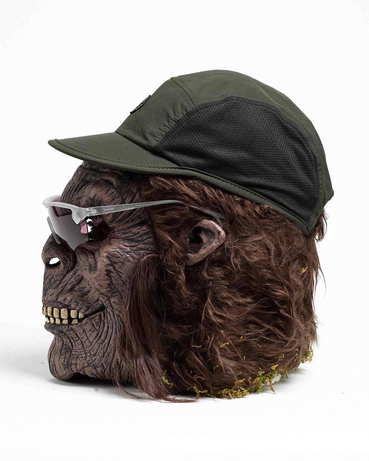 Performance Paneled Mesh Hat in Cypress