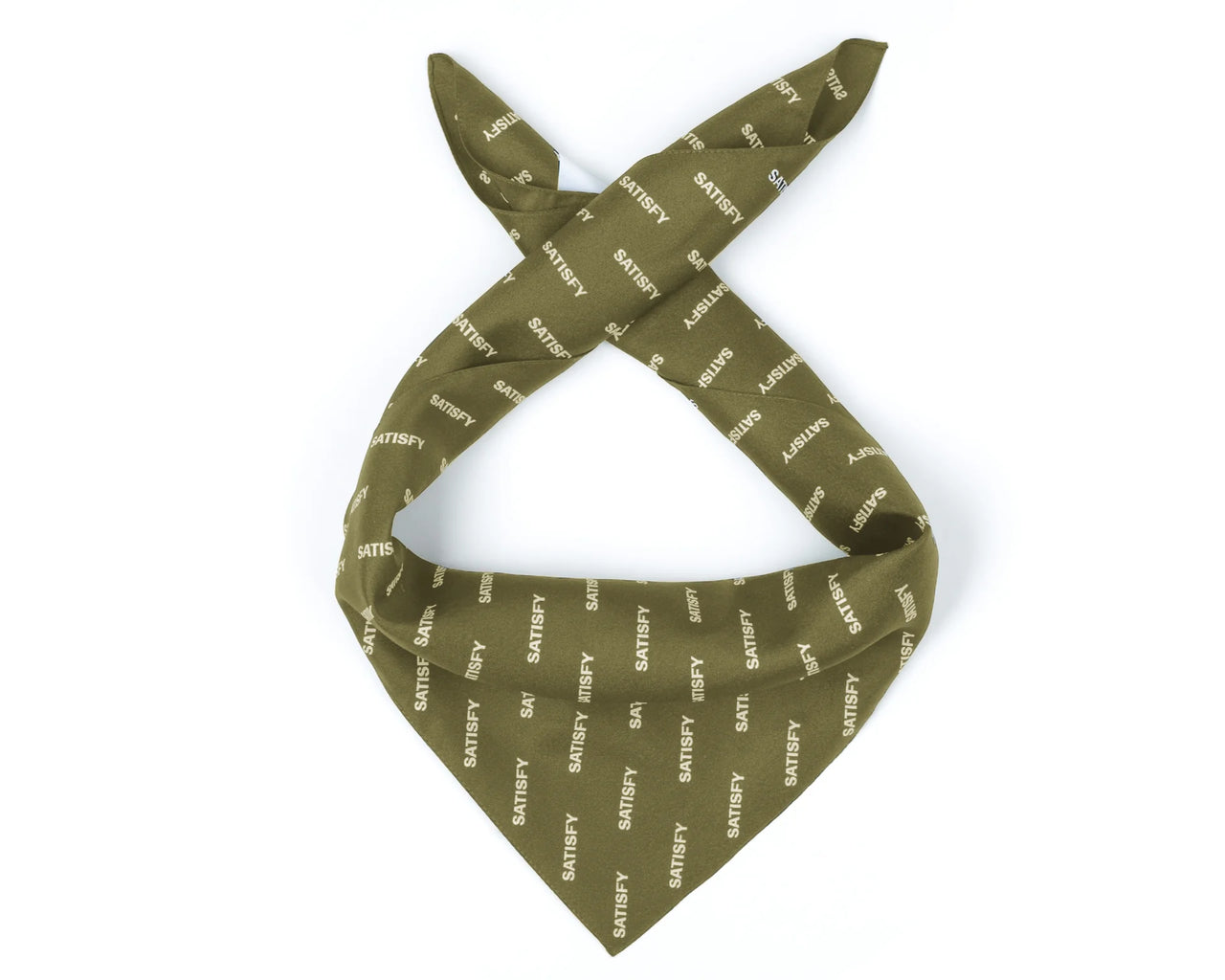 SoftCell™ Carré de soie Bandana in Military Olive