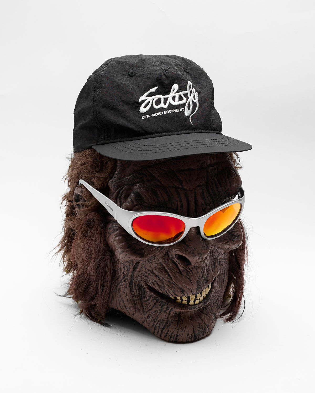 FliteSilk™ 5 Panel Pinch Cap in Black