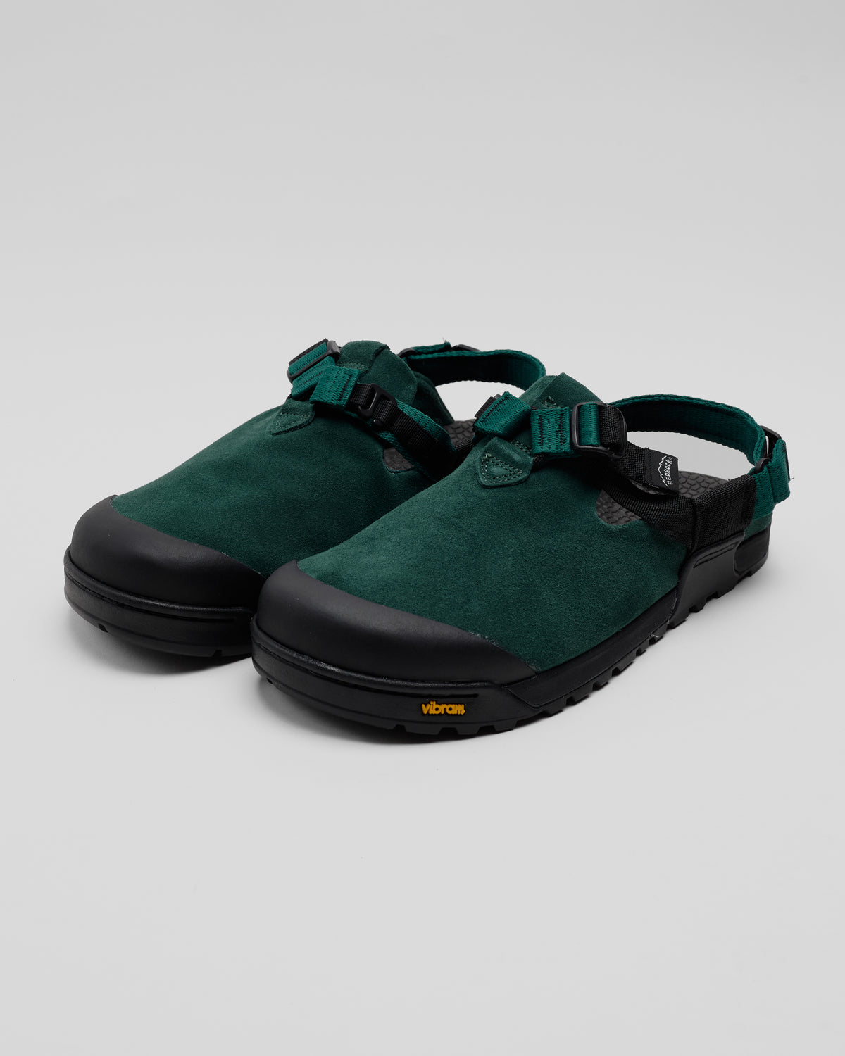 Mountain Clog in Cascade Green Leather Suede