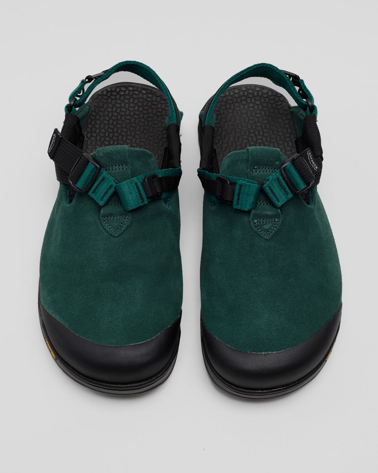 Mountain Clog in Cascade Green Leather Suede