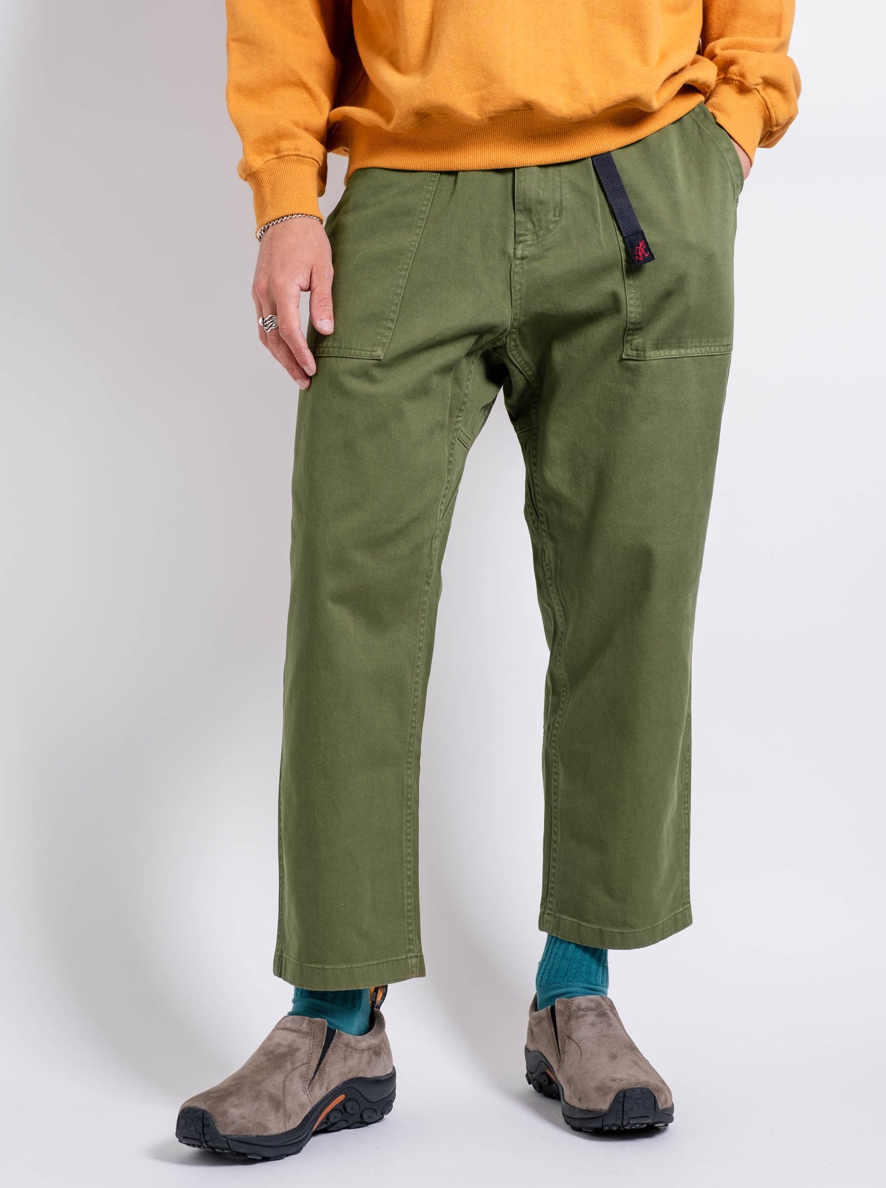 Loose Tapered Pant in Olive
