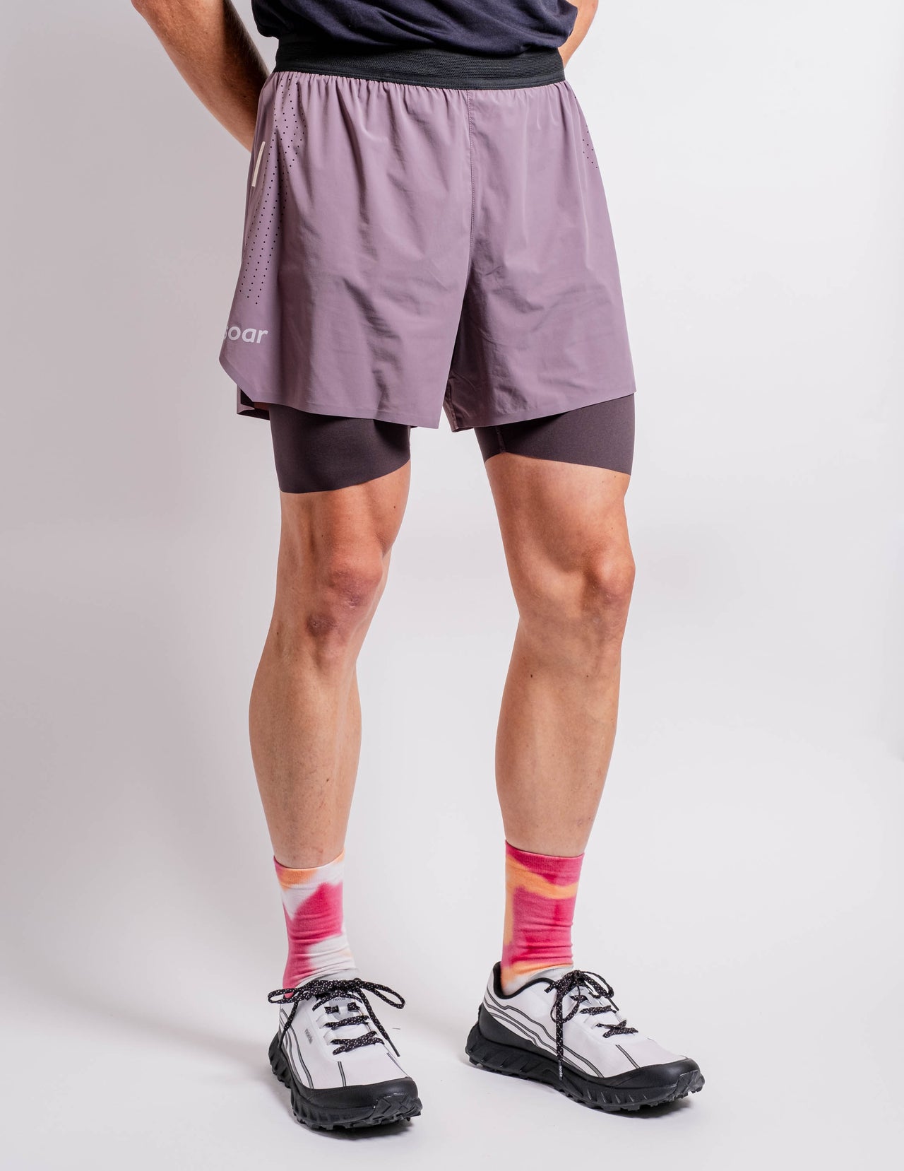Dual Run Shorts in Moonscape