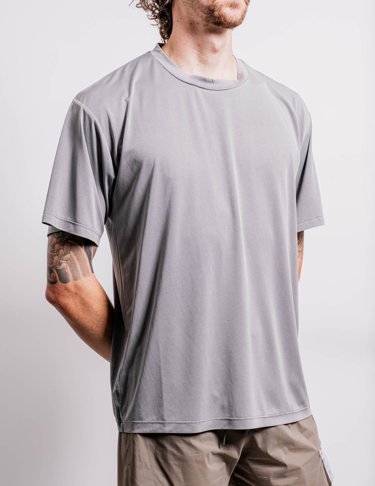 AuraLite™ T‑Shirt in Mineral Fossil