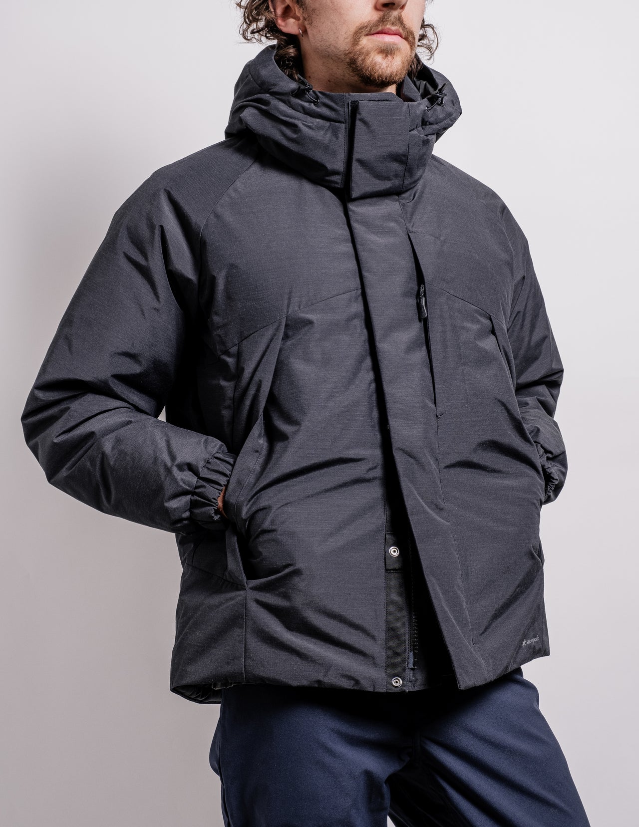Fire-Resistant 2 Layer Down Jacket in Black
