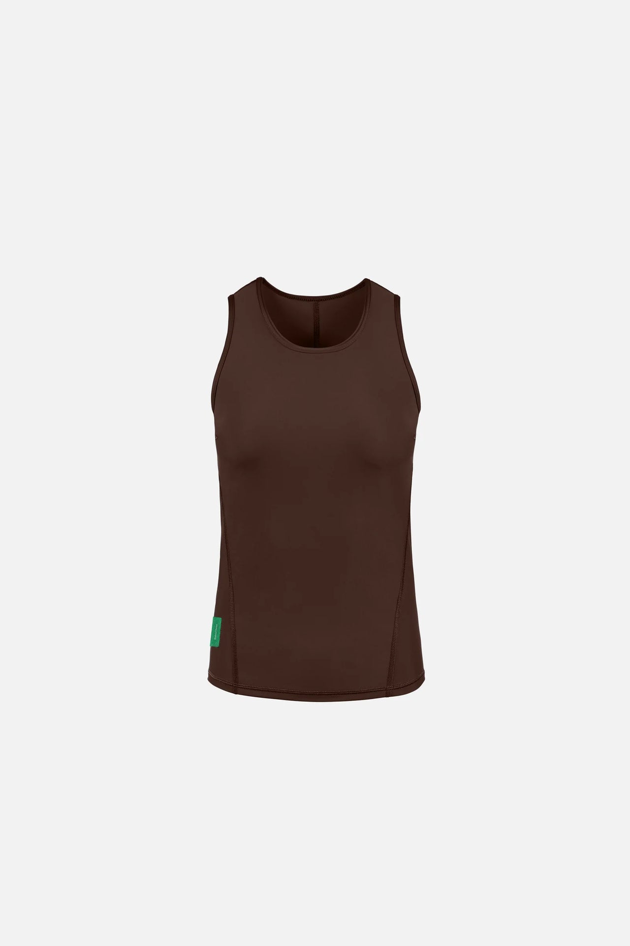 Fitted Training Tank Top in Umber