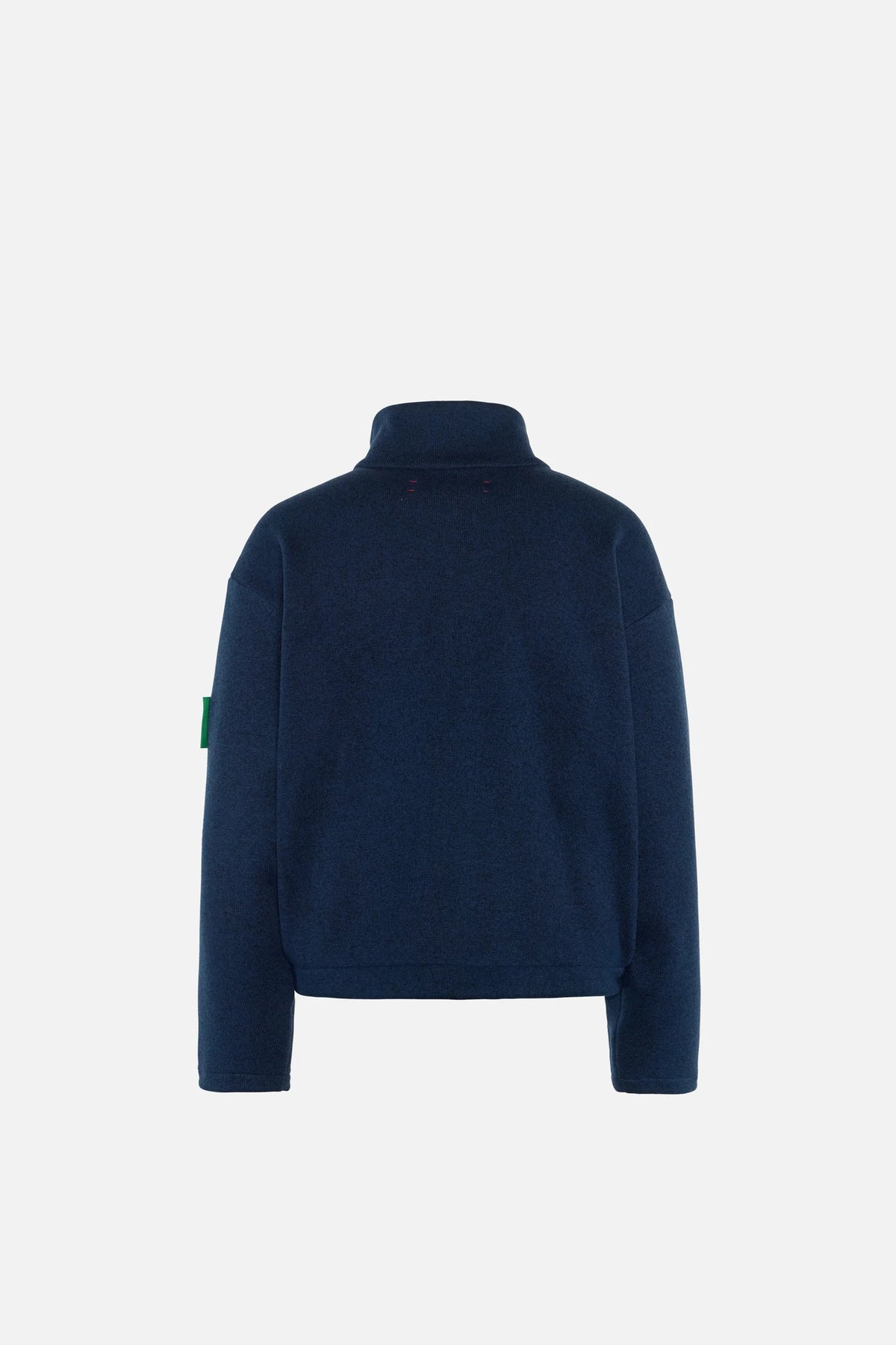 Cropped Brushed Fleece in Slate Blue