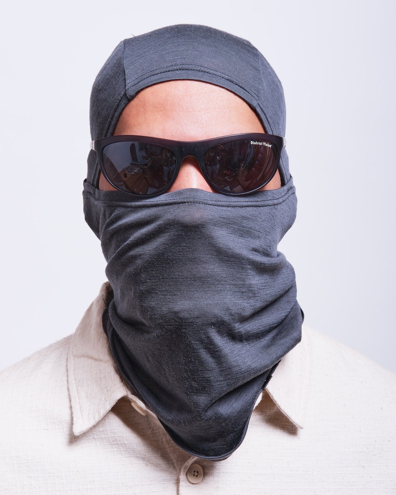 Wool Balaclava in Dark Charcoal