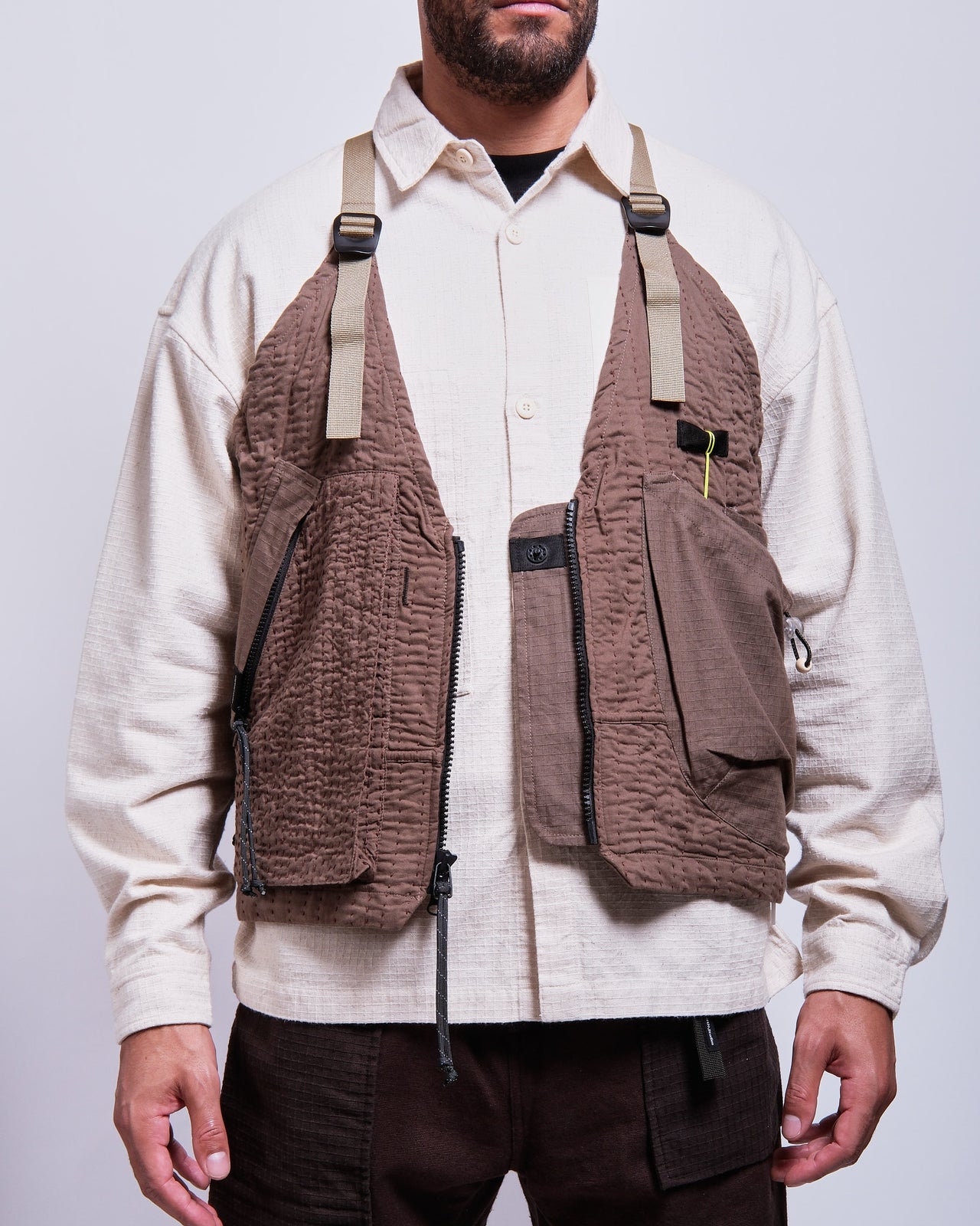 SU-102 Utility Vest in Ponderosa Kantha