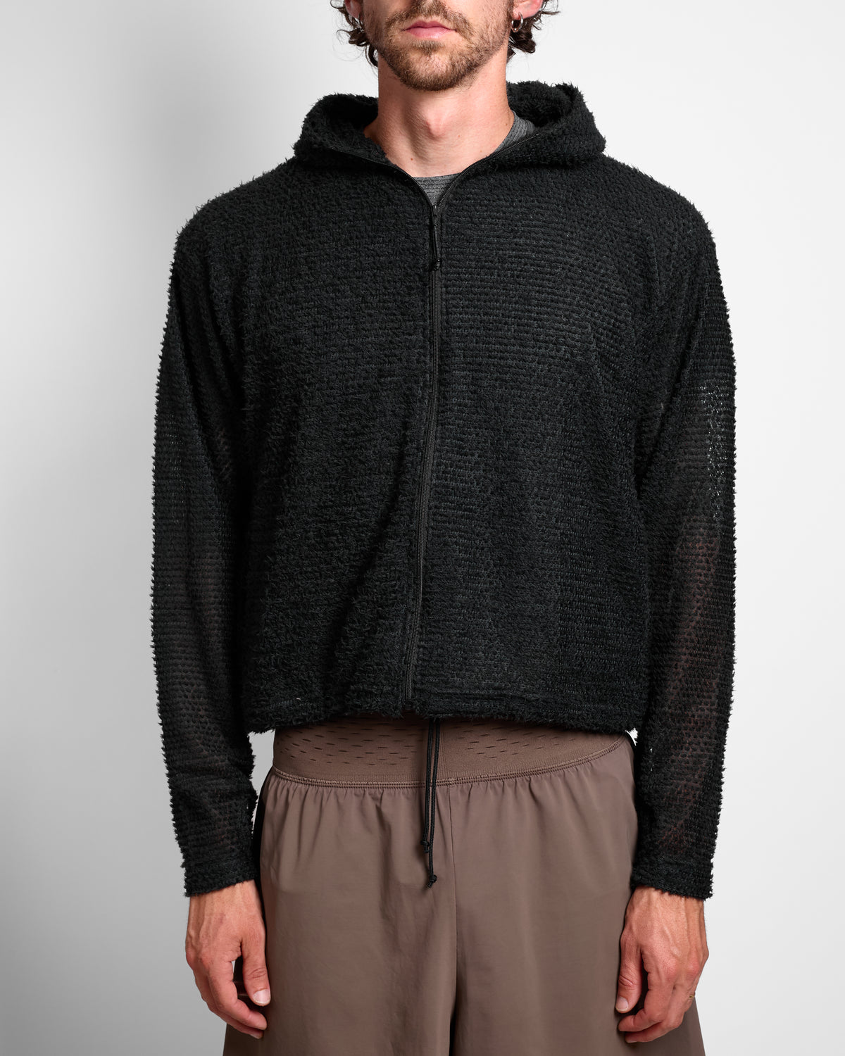 Shag Zip Hoodie v2.0 in Anthracite