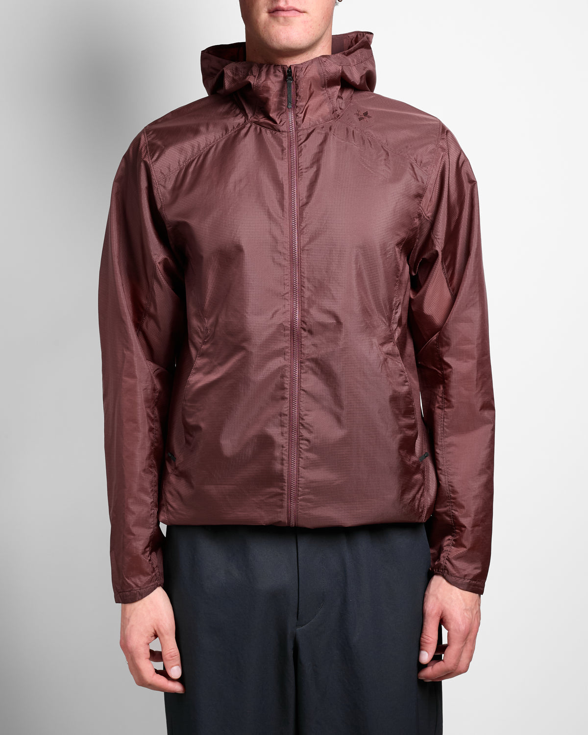 Airly Shell Packable Wind Jacket in Red Carnelian