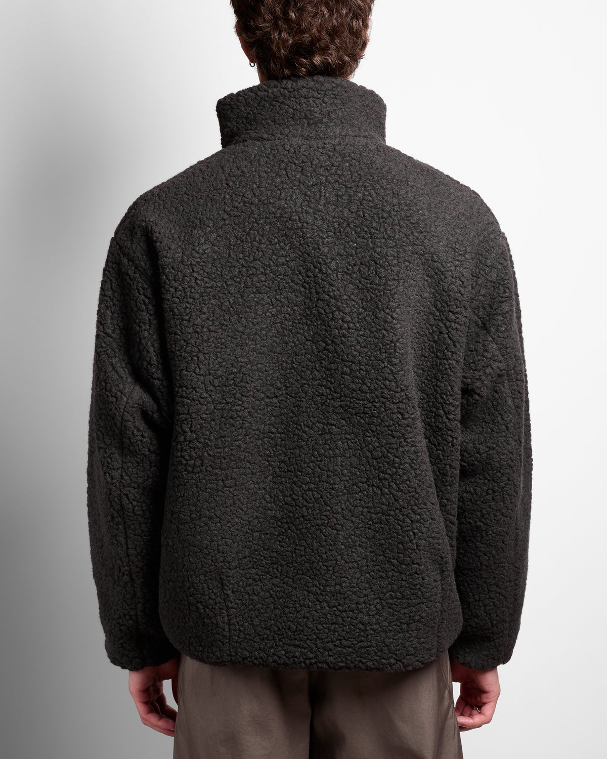 Deep Pile Fleece Jacket in Espresso