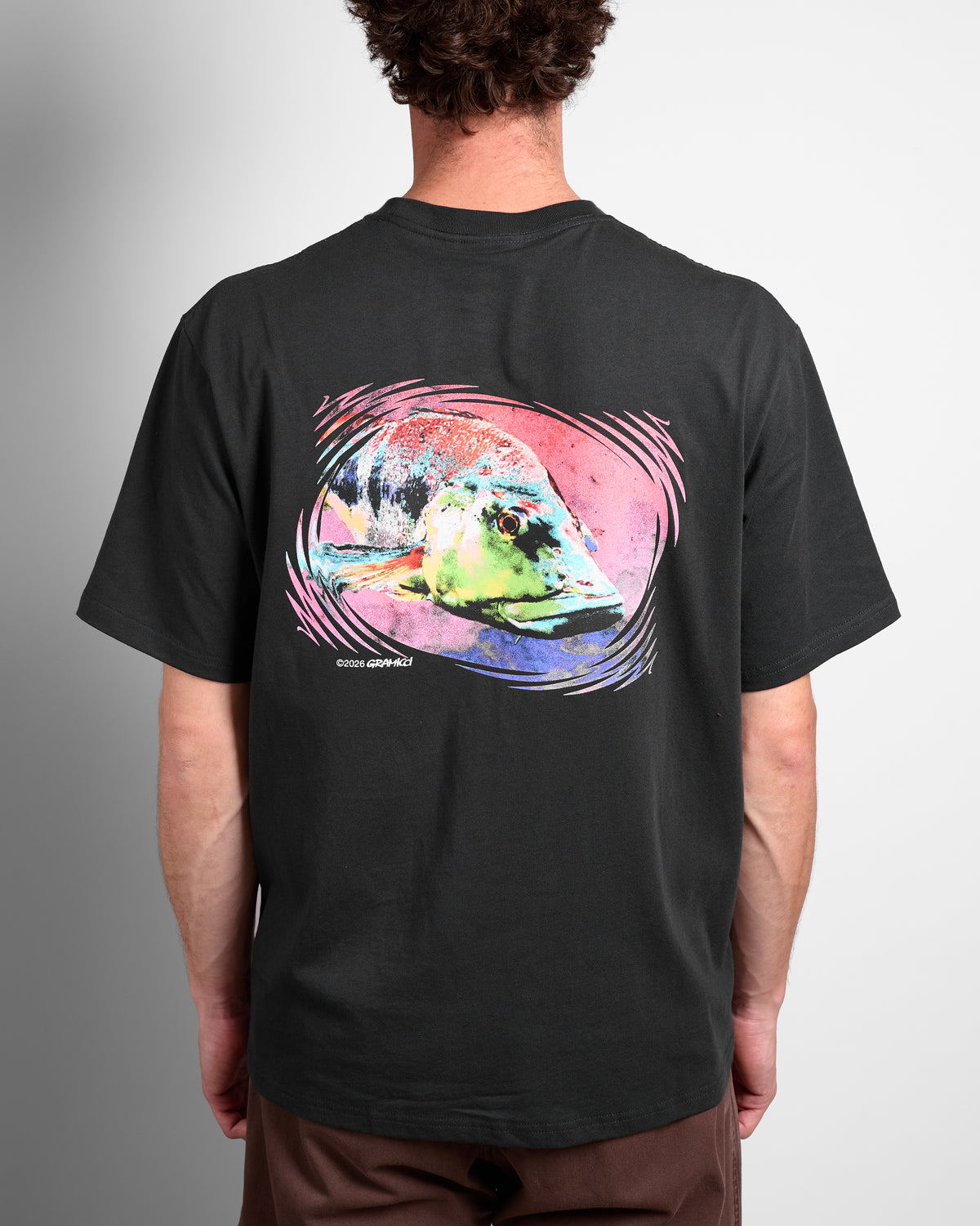 Bass Tee in Vintage Black