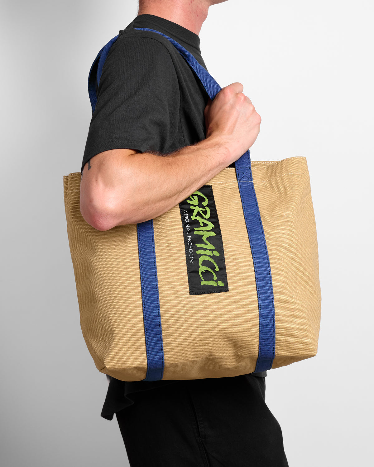 Duck Canvas Tote Bag in Tan
