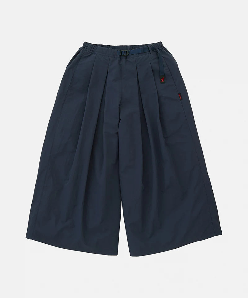 Woven Nylon Flare Pant in British Navy